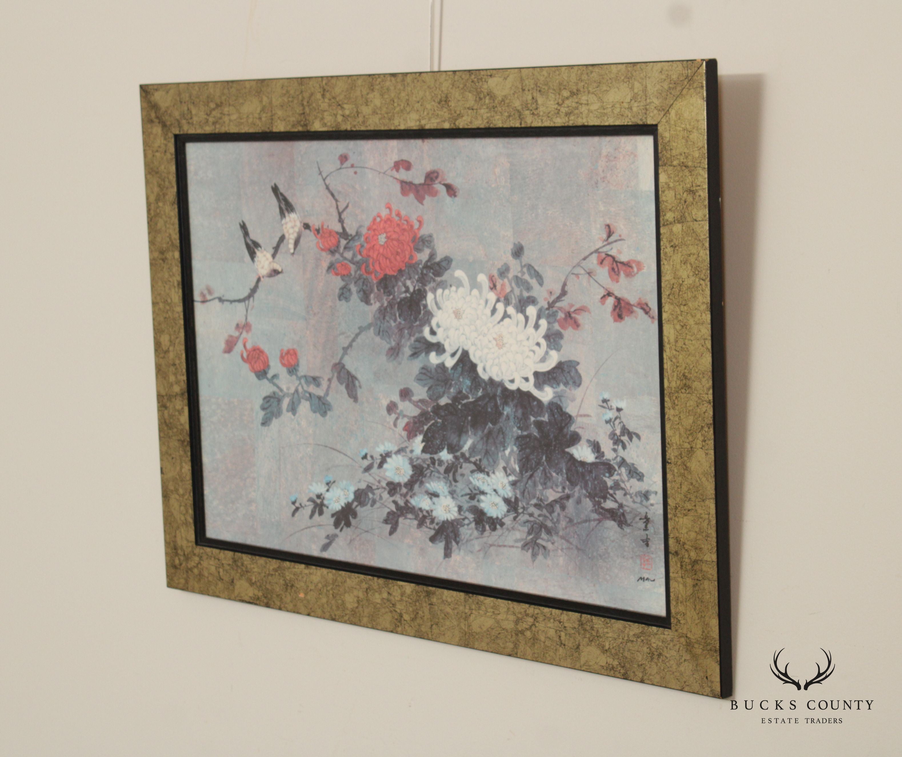 Hui Chi Mau 'Oriental Autumn' Framed Print