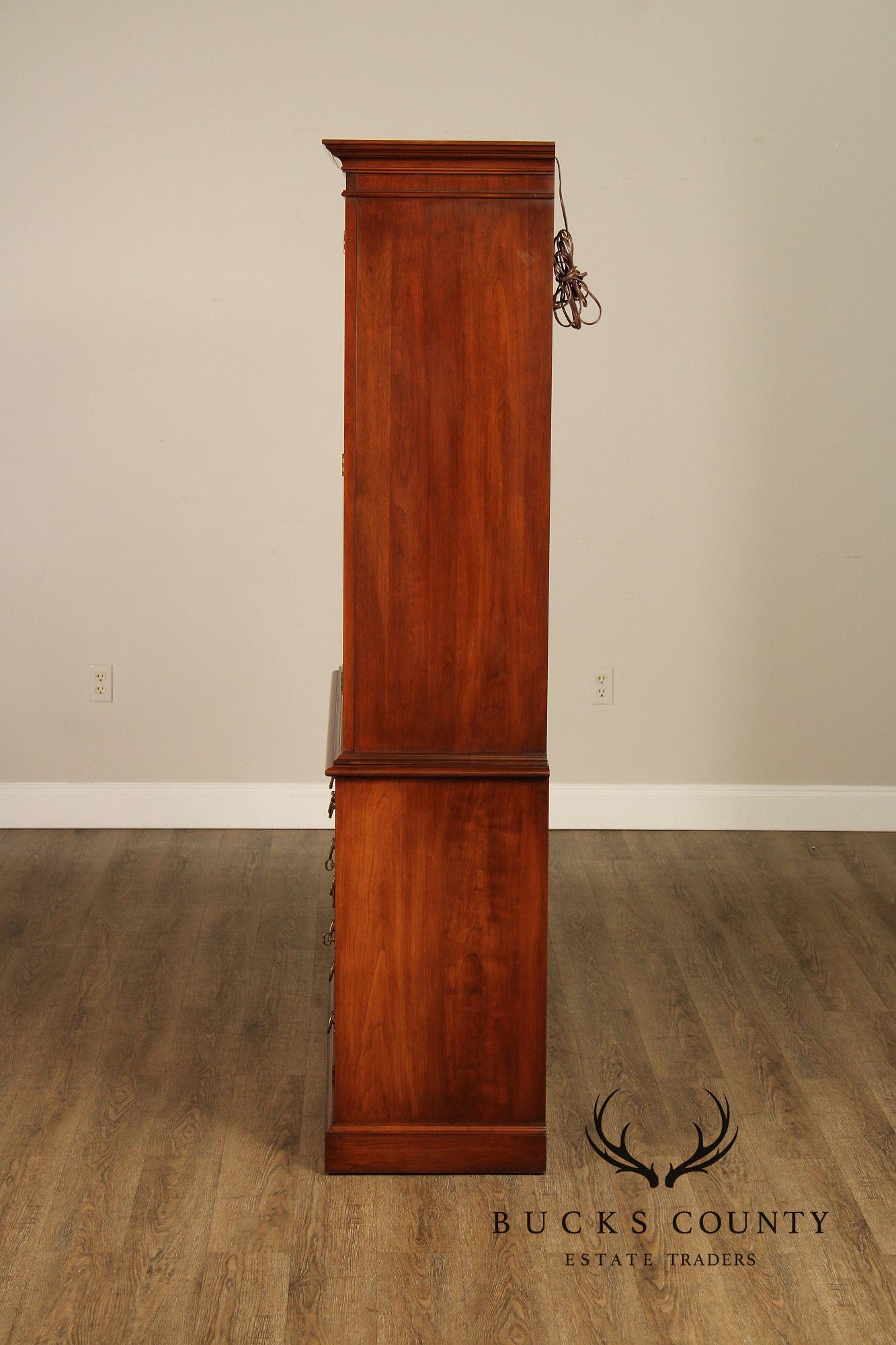 Henkel Harris Cherry Breakfront China Cabinet
