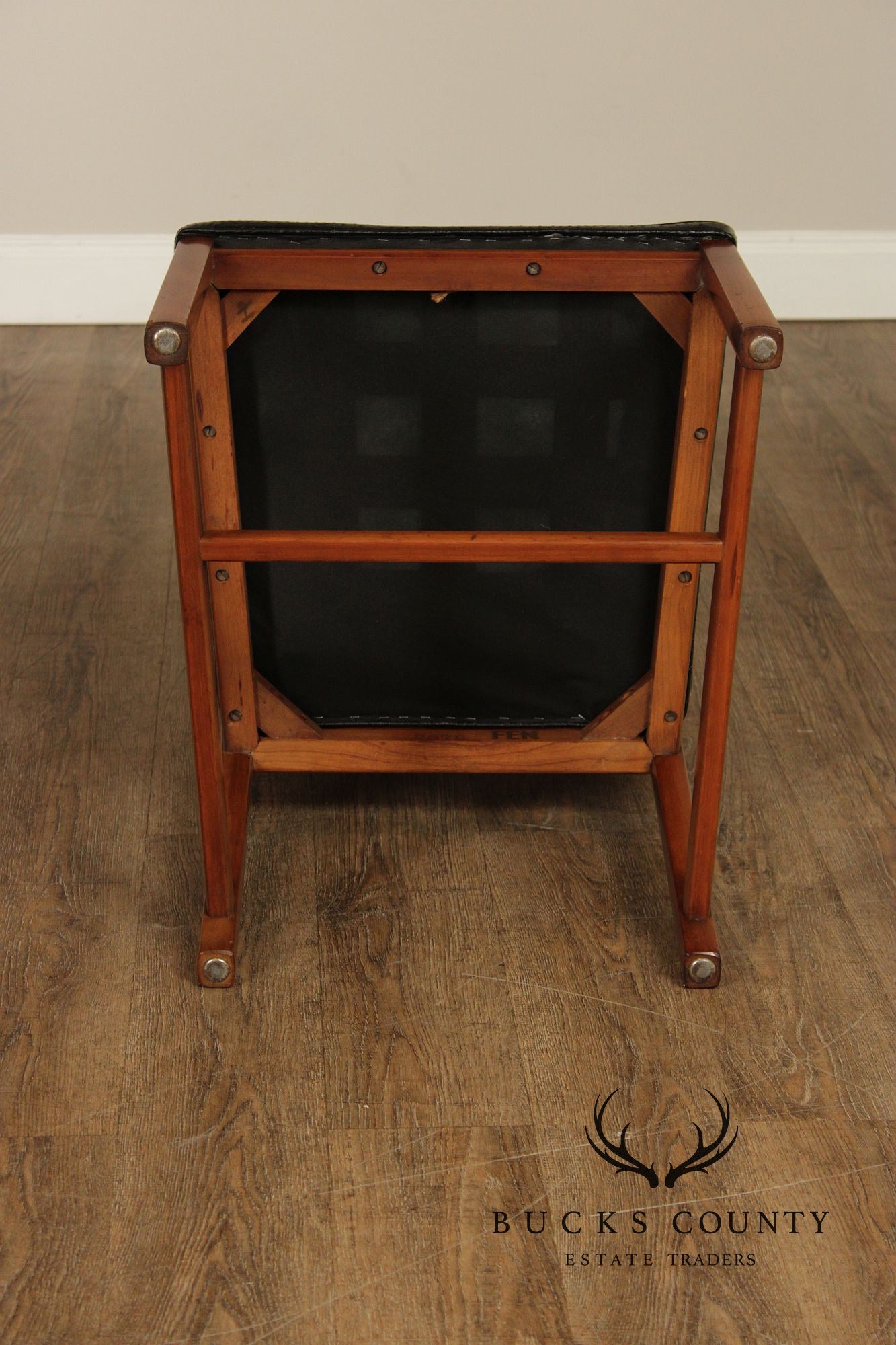 Michael Taylor For Baker Mid Century Modern Set of Six Cane Back Dining Chairs