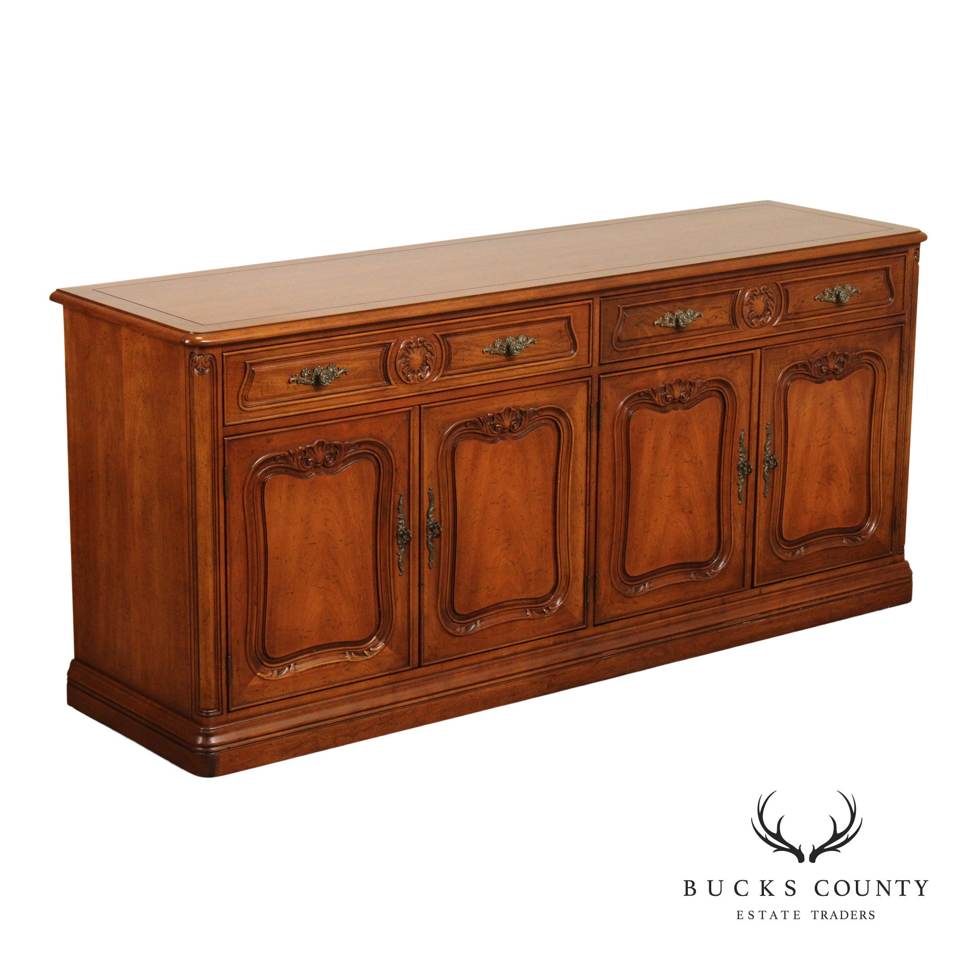 Henredon French Style Walnut Buffet Sideboard