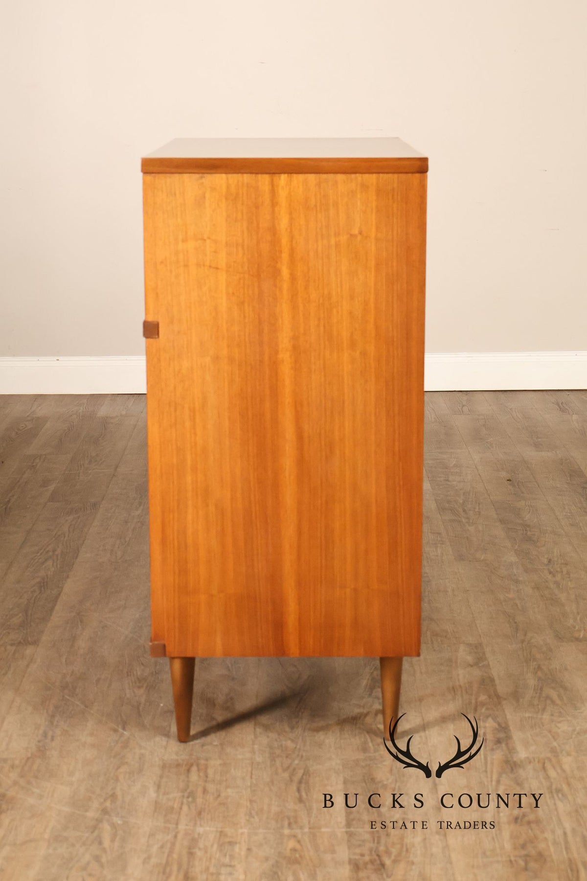 Johnson Carper Mid Century Modern Walnut Tall Chest