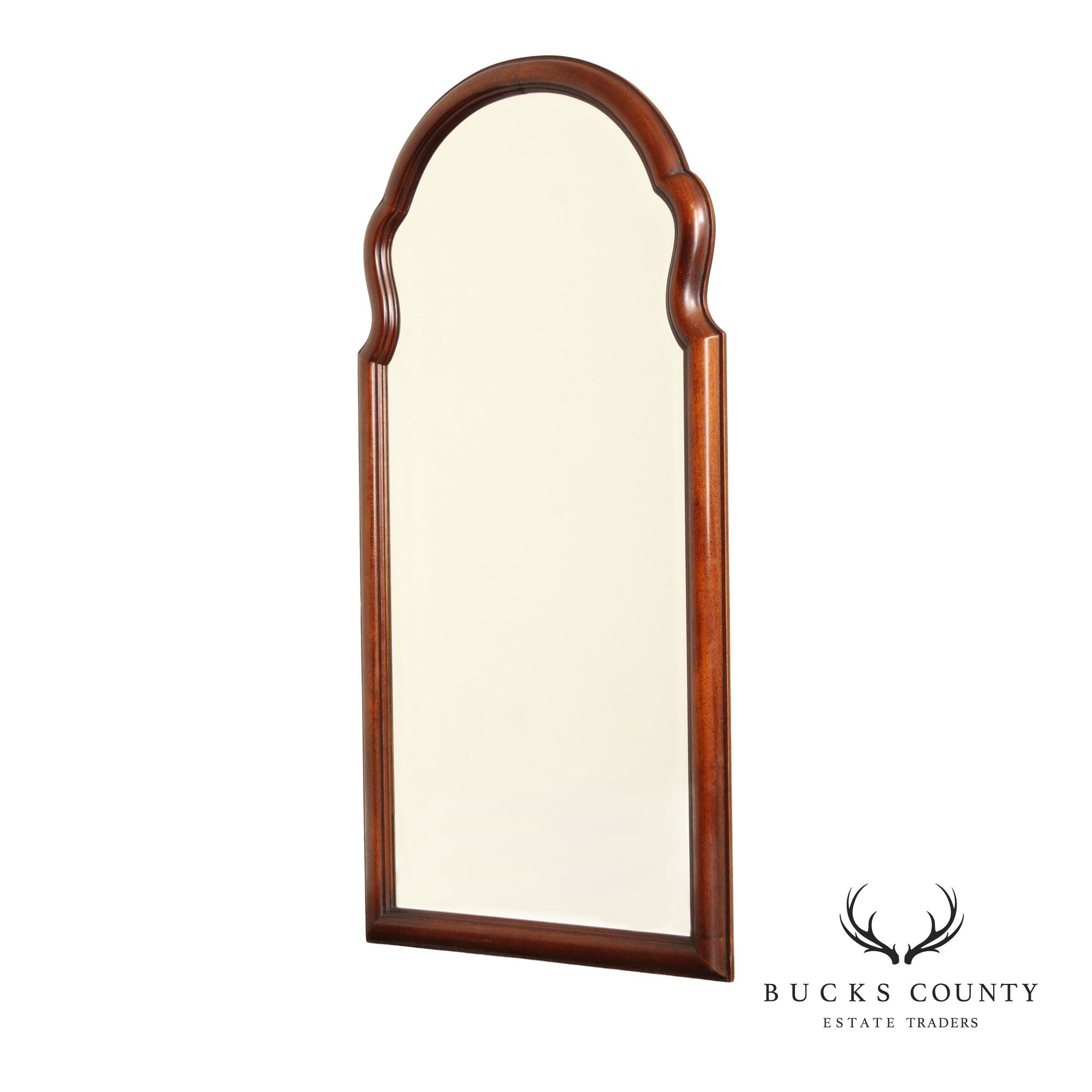 Vintage Mahogany Arched Wall Mirror