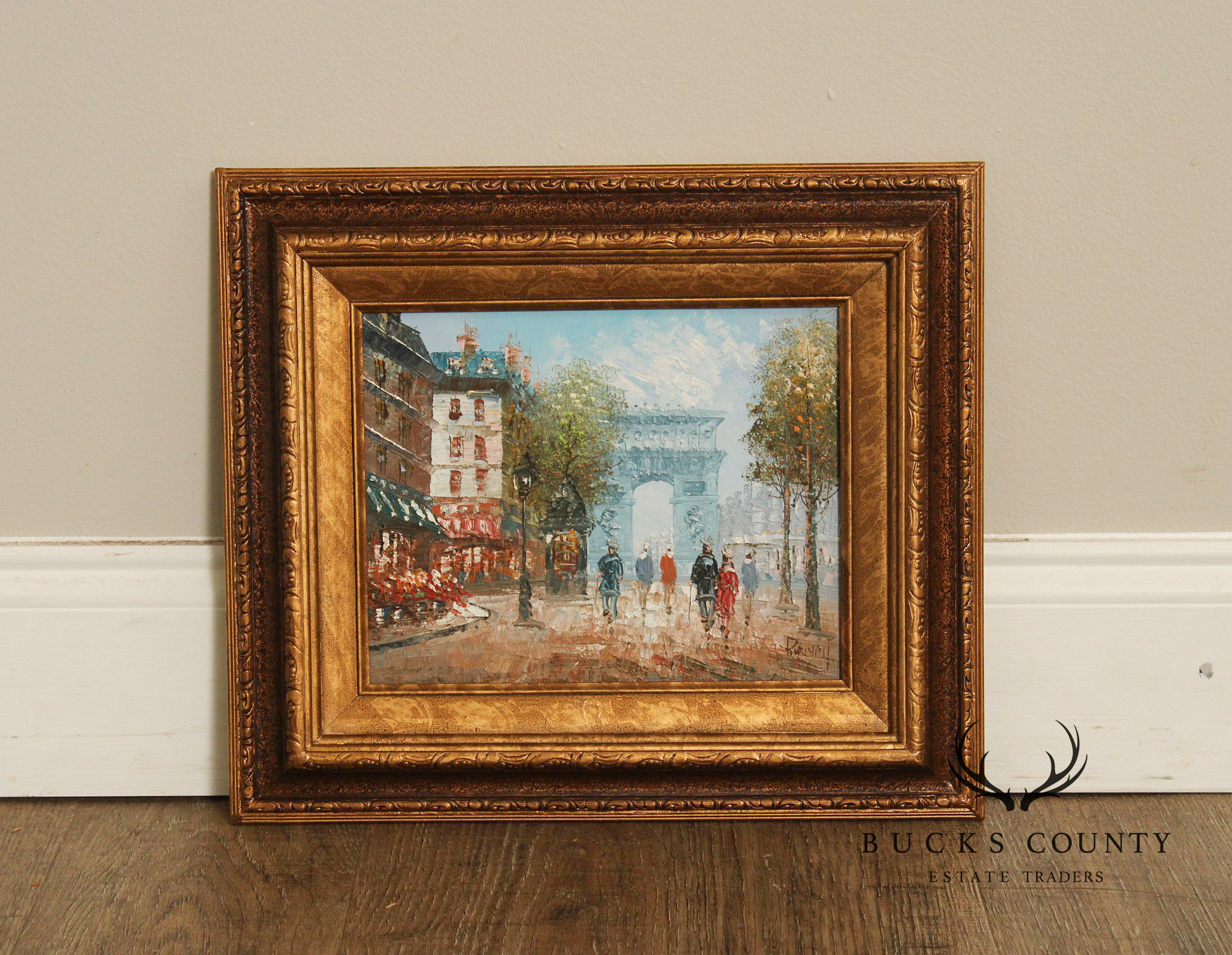 Caroline Burnett Impressionist Painting, Arc De Triomphe