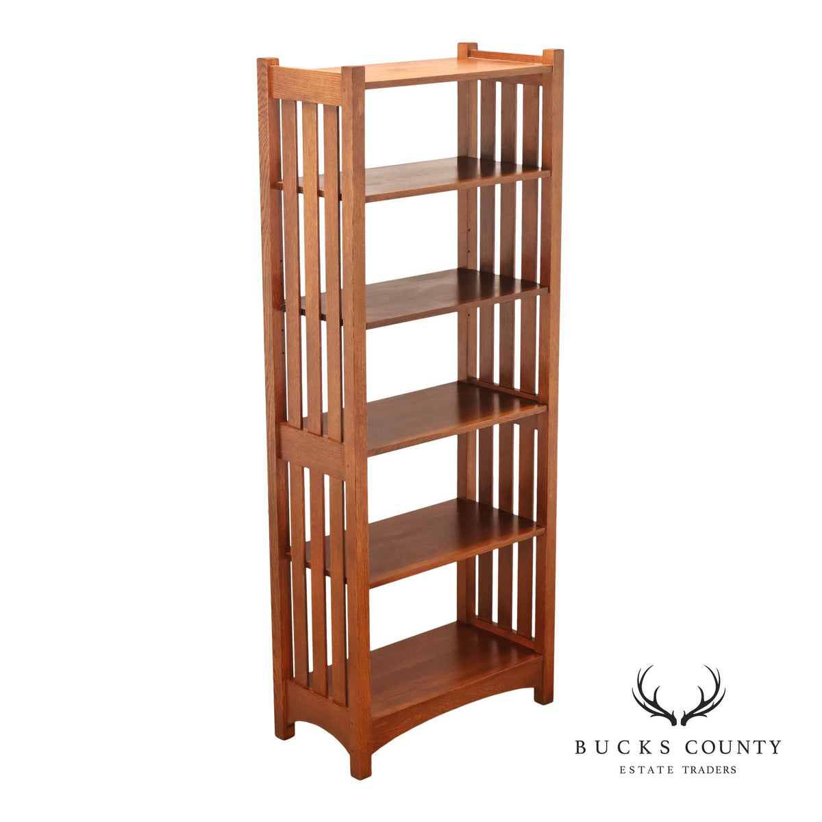 Stickley Mission Collection Oak Open Bookcase