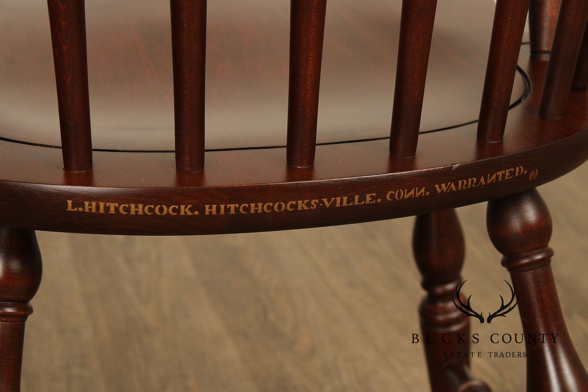 Hitchcock Stencil-Decorated Cherry Windsor Armchair
