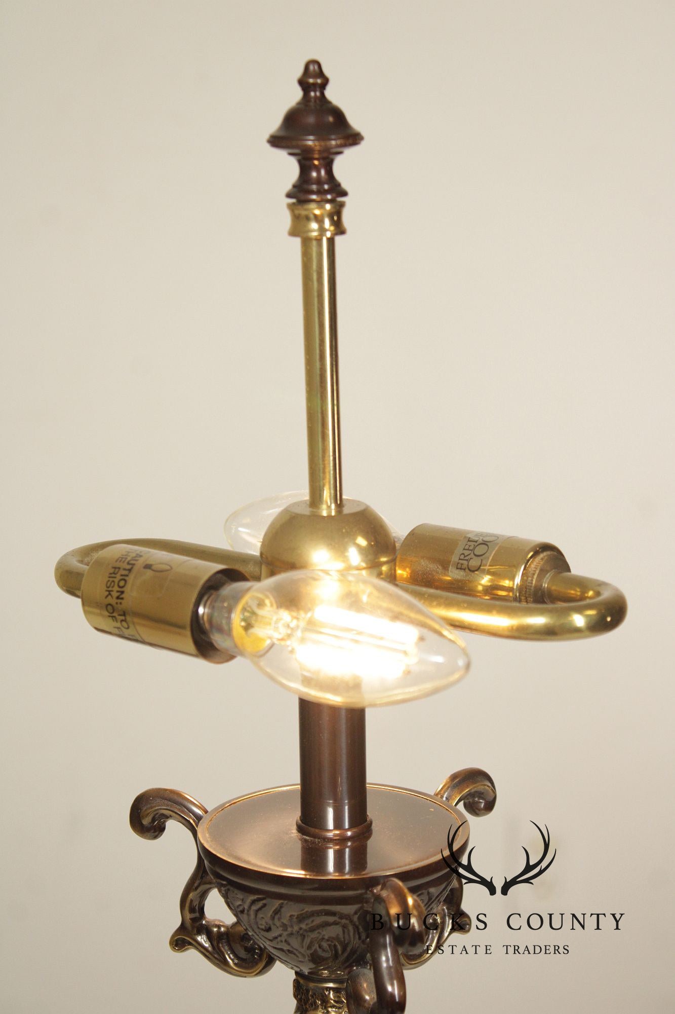 Frederick Cooper Rococo Style Brass Table Lamp