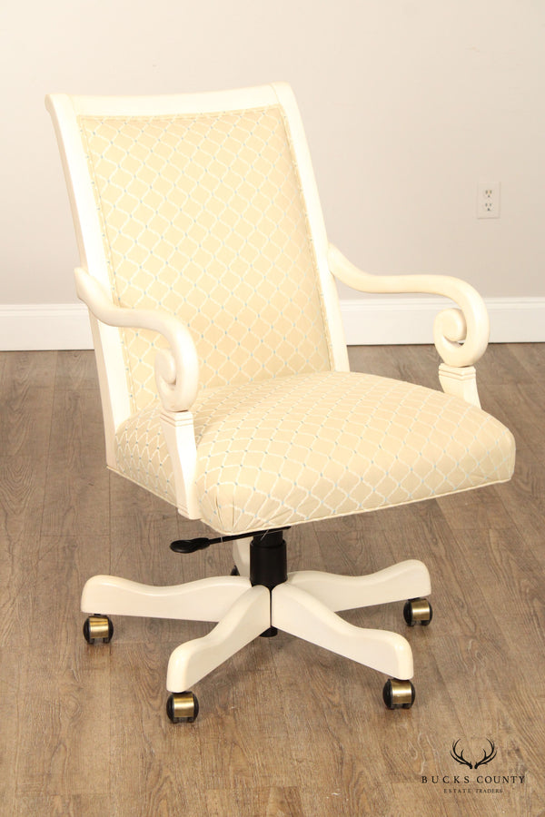 Ethan Allen Painted Executive Office Swivel Desk Chair