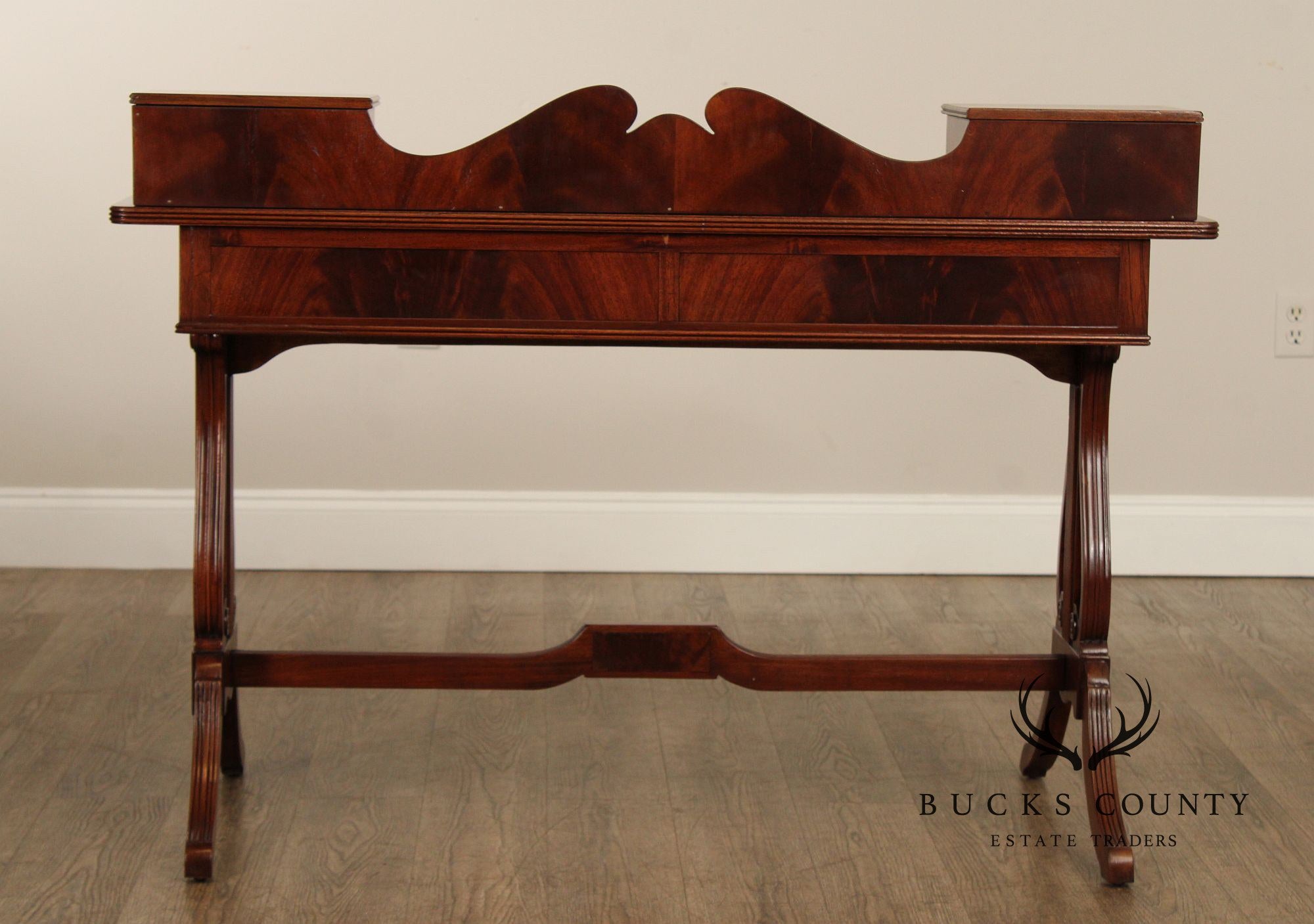 English Regency Style Vintage Mahogany Writing Desk