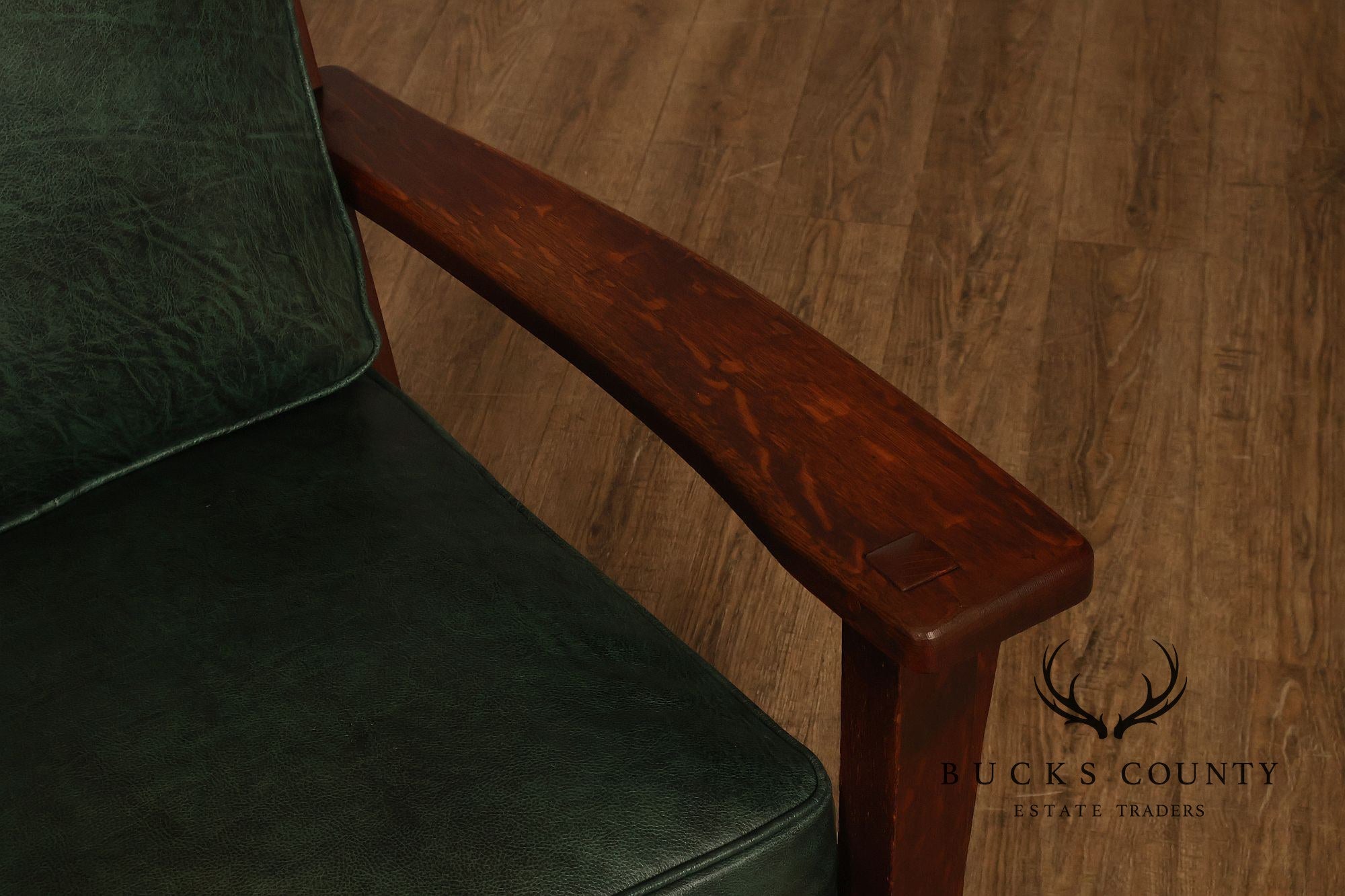 Limbert Arts & Crafts Antique Mission Oak Lounge Chair And Rocking Chair