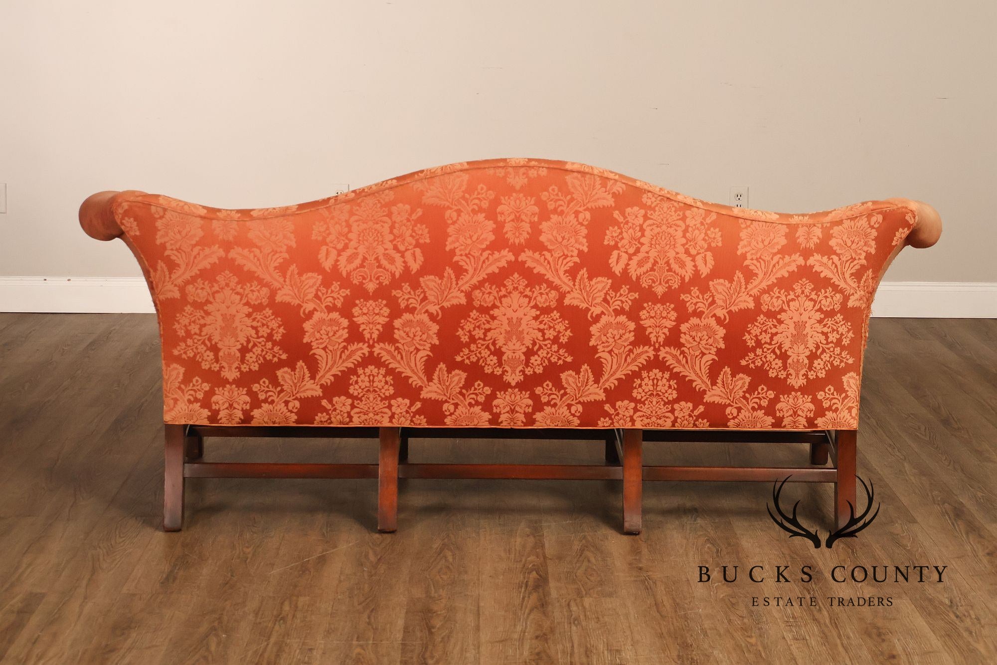 Southwood Chippendale Style Mahogany Camelback Sofa
