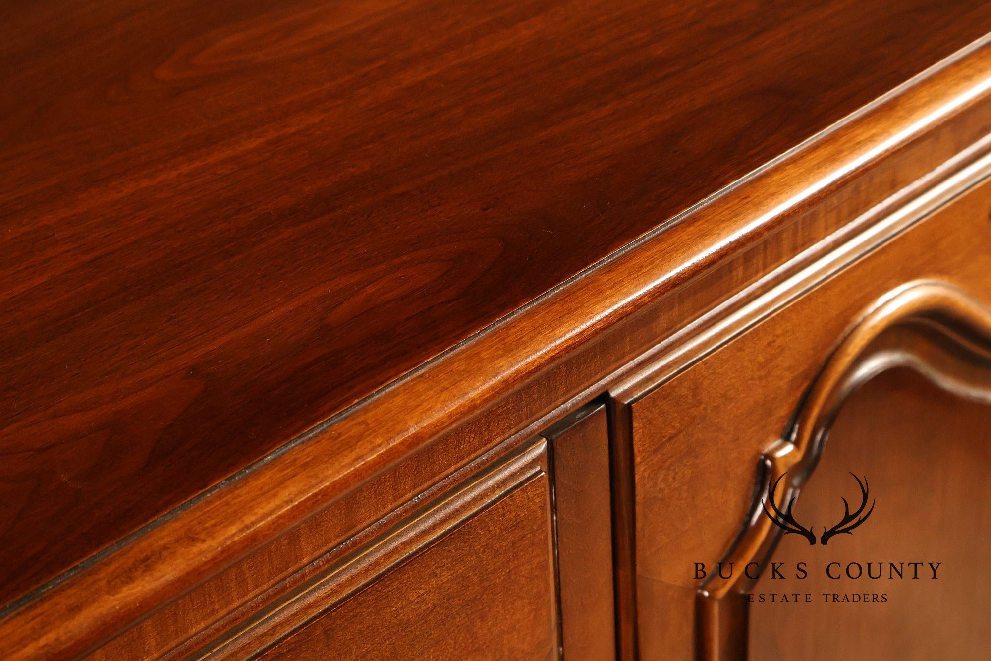 Henredon French Country Style Walnut Armoire