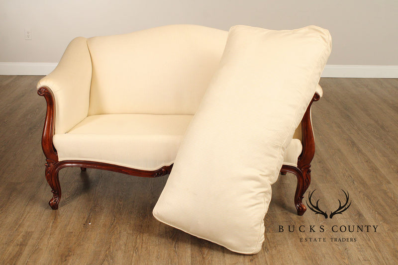 Karges French Louis XV Style Camelback Loveseat
