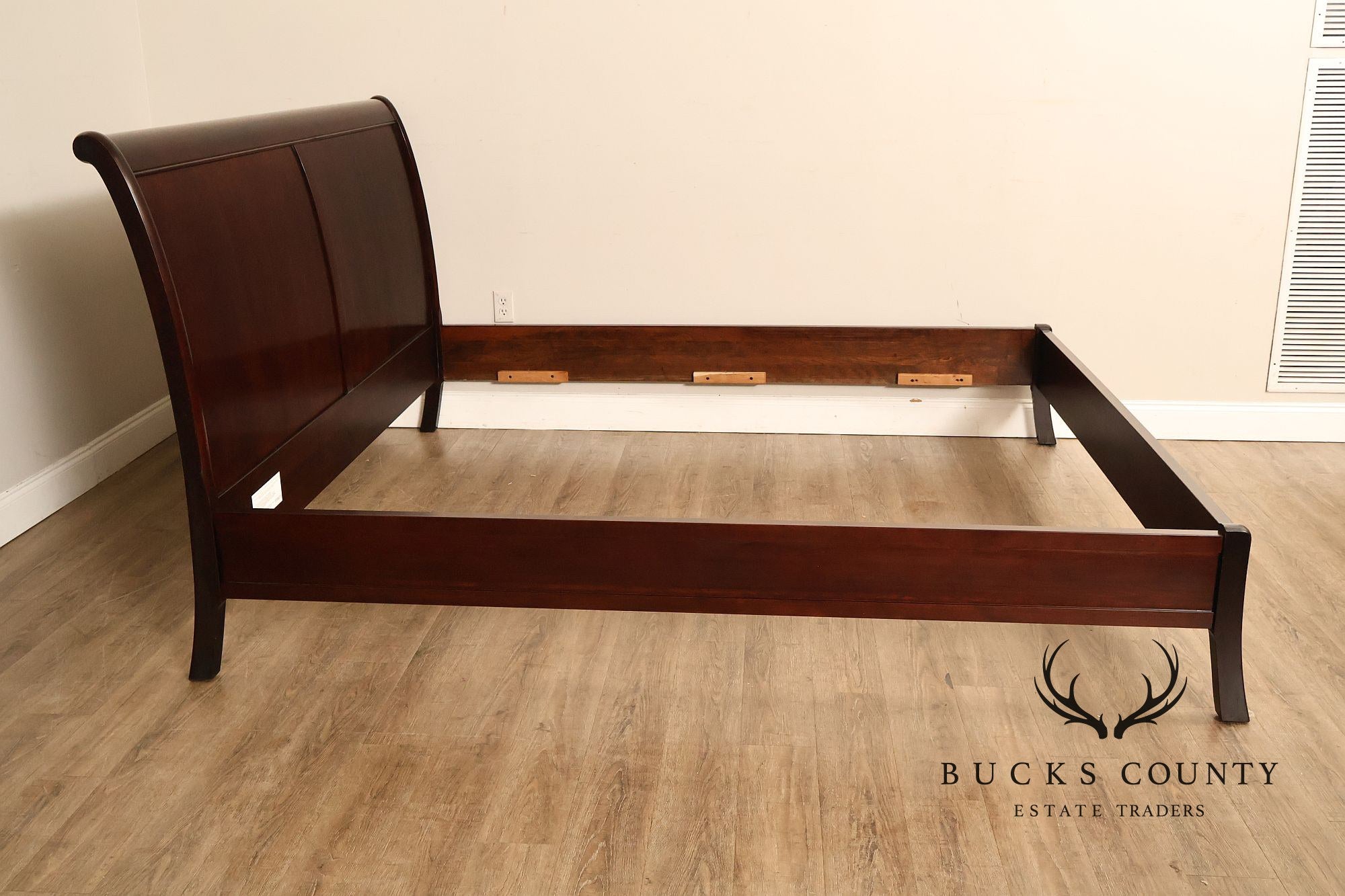 Stickley Cherry King Size Sleigh Bed