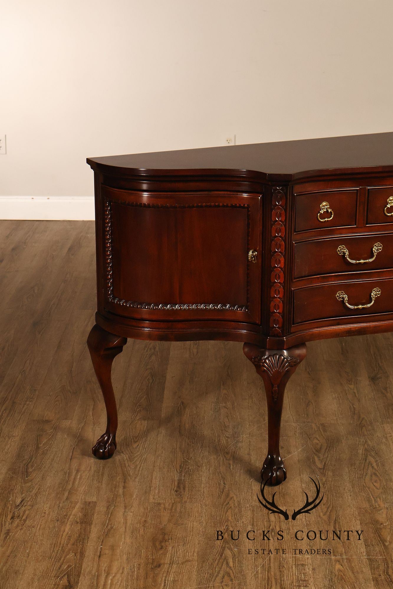 Century Furniture Mahogany Chippendale Style Sideboard Buffet