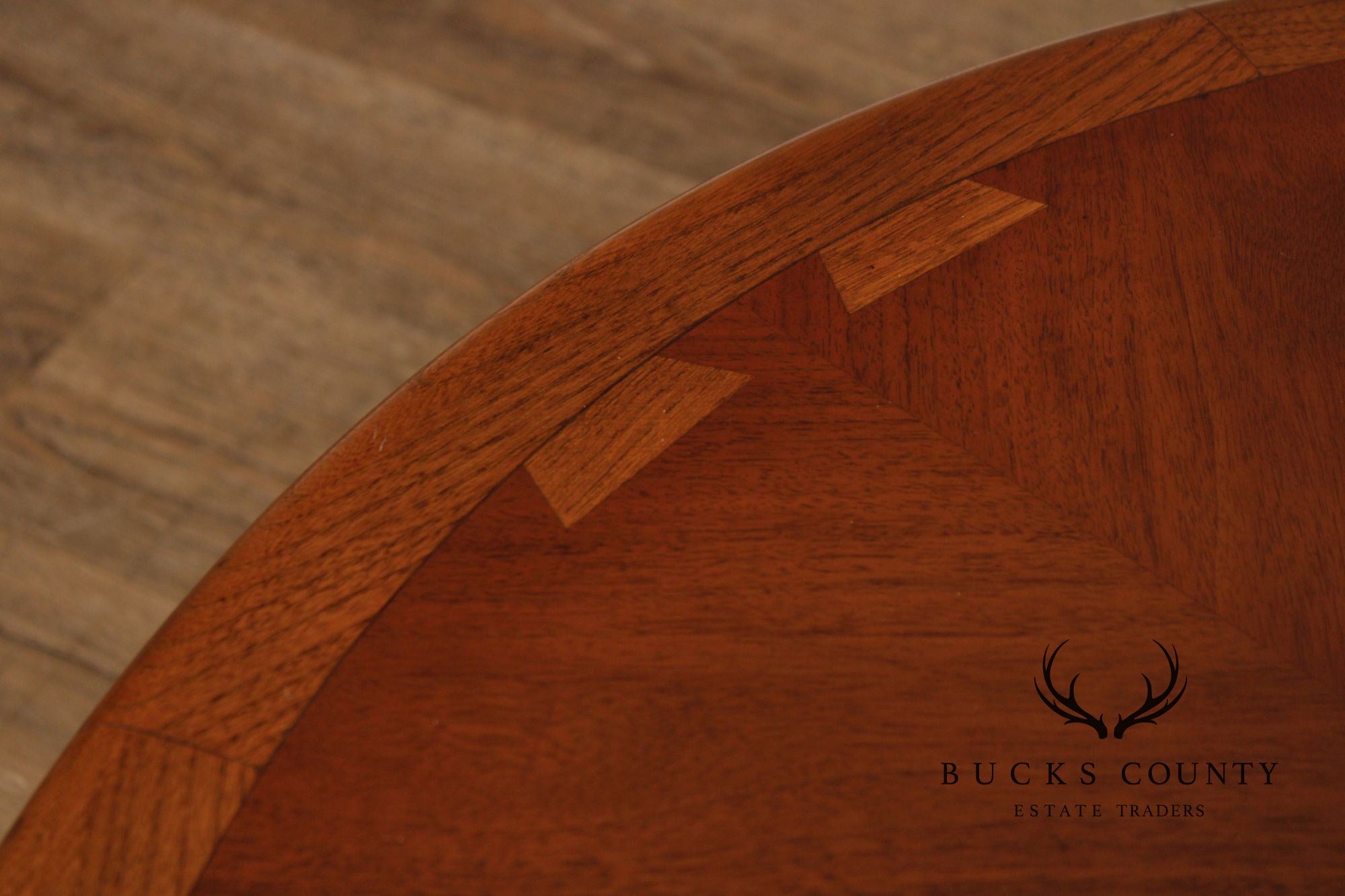 Lane 'Acclaim' Mid Century Modern Round Walnut Coffee table