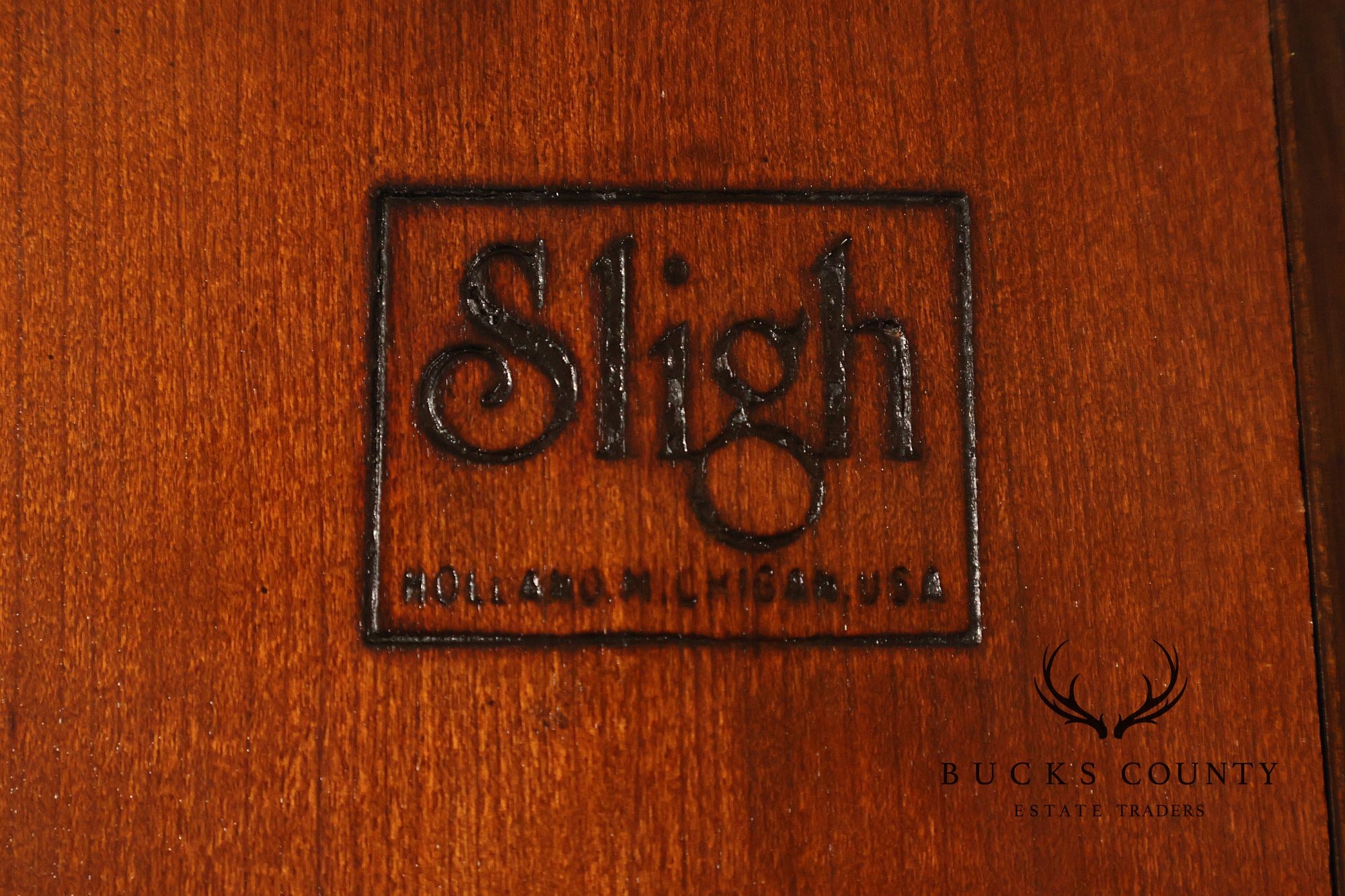 Sligh John Goddard Cherry Newport Tall Cased Grandfather Clock