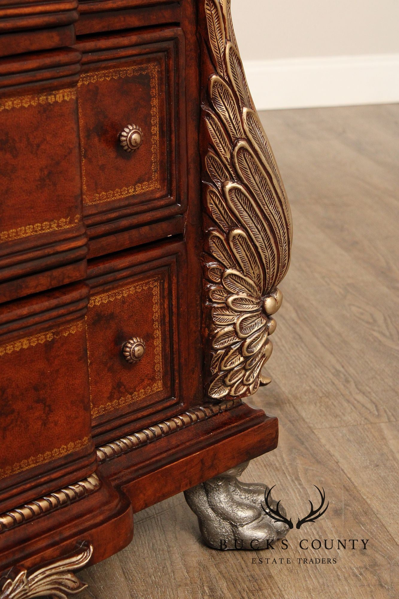 Collezione Europa Leather Wrapped Chest of Drawers