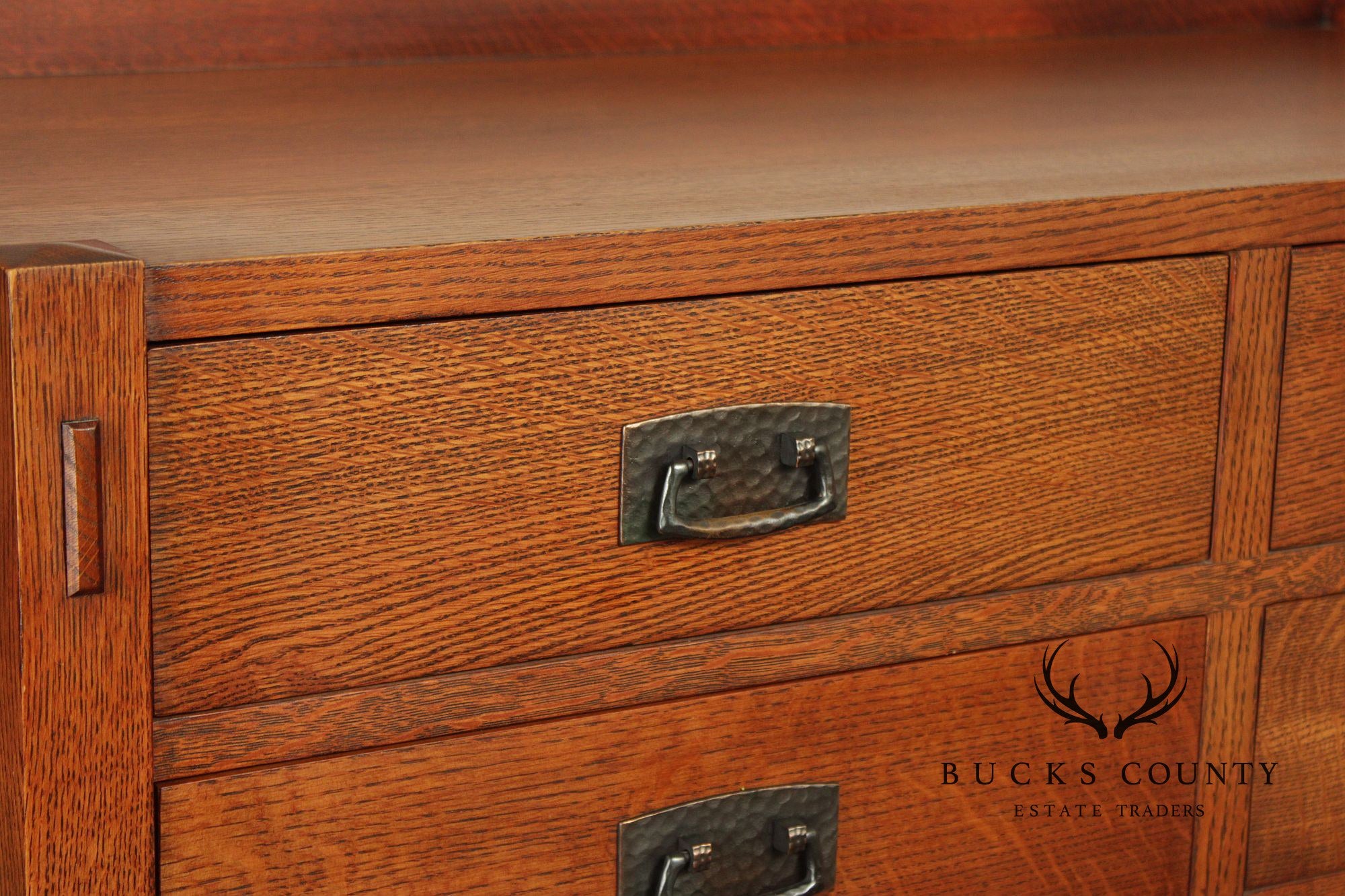 Stickley Mission Collection Oak Tall Chest Of Drawers