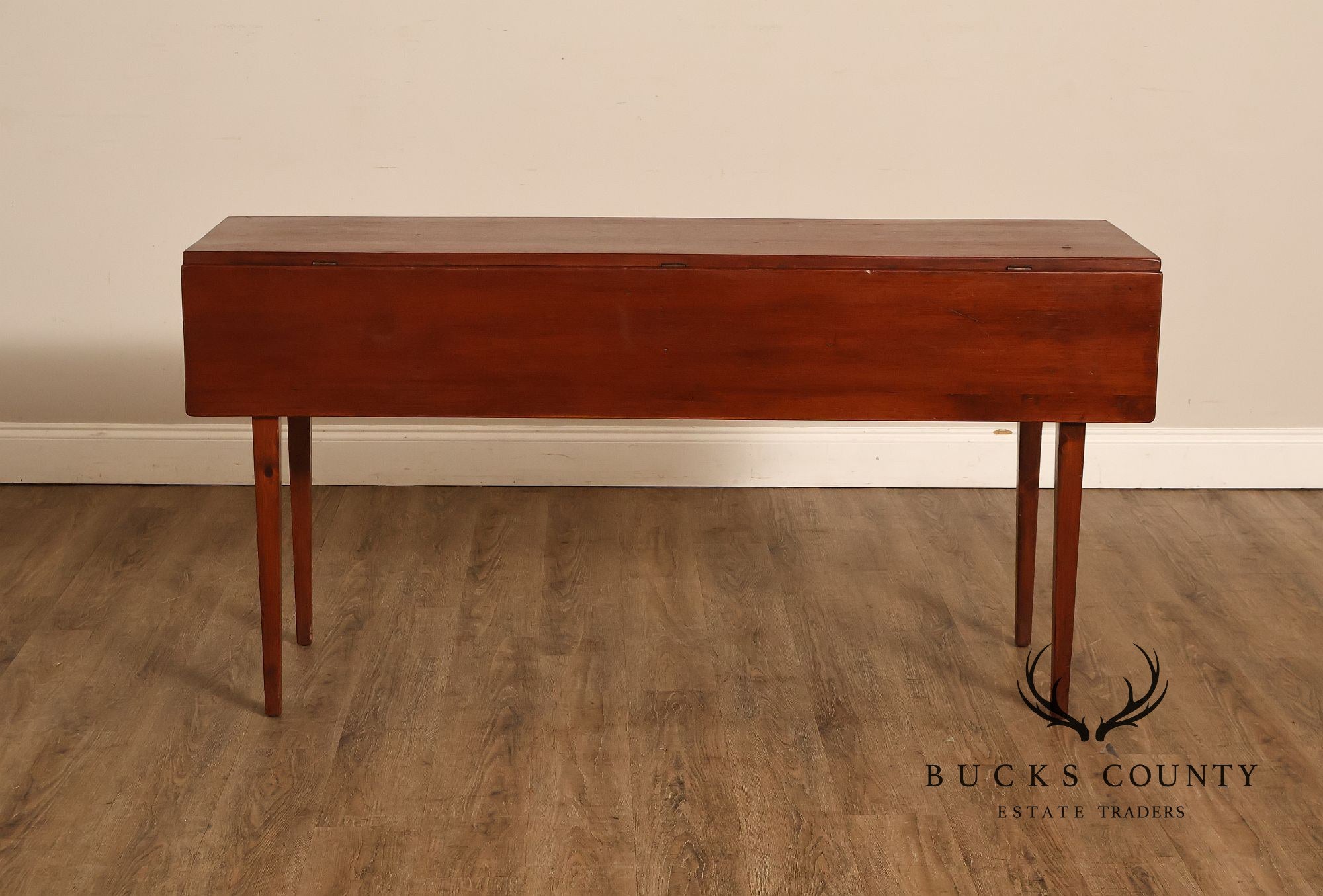 Custom Quality Farmhouse Pine Drop Leaf Harvest Dining Table