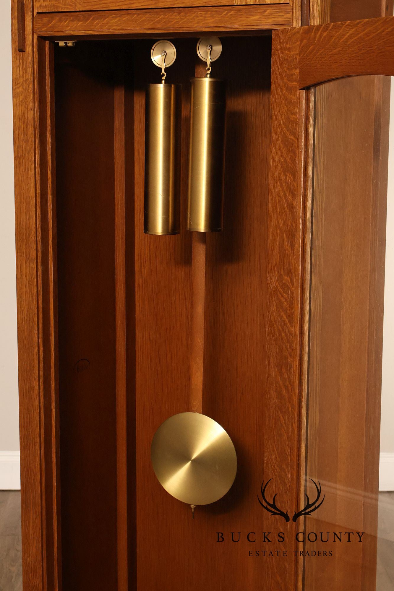 Stickley Mission Collection Oak Tall Case Clock