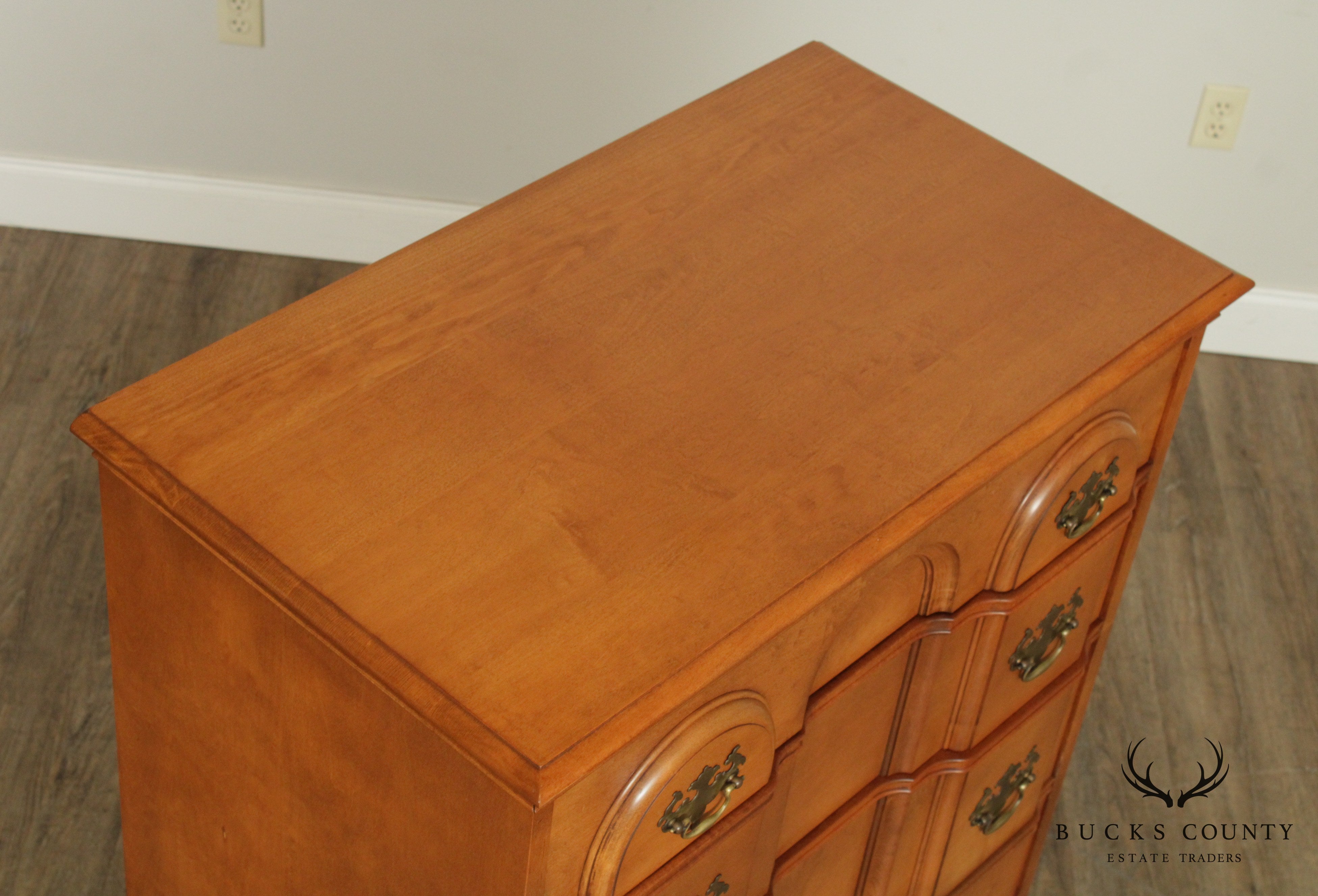 Mountaineer Craftsmen Shops Arthurdale Association 1930's Chippendale Maple Tall Chest