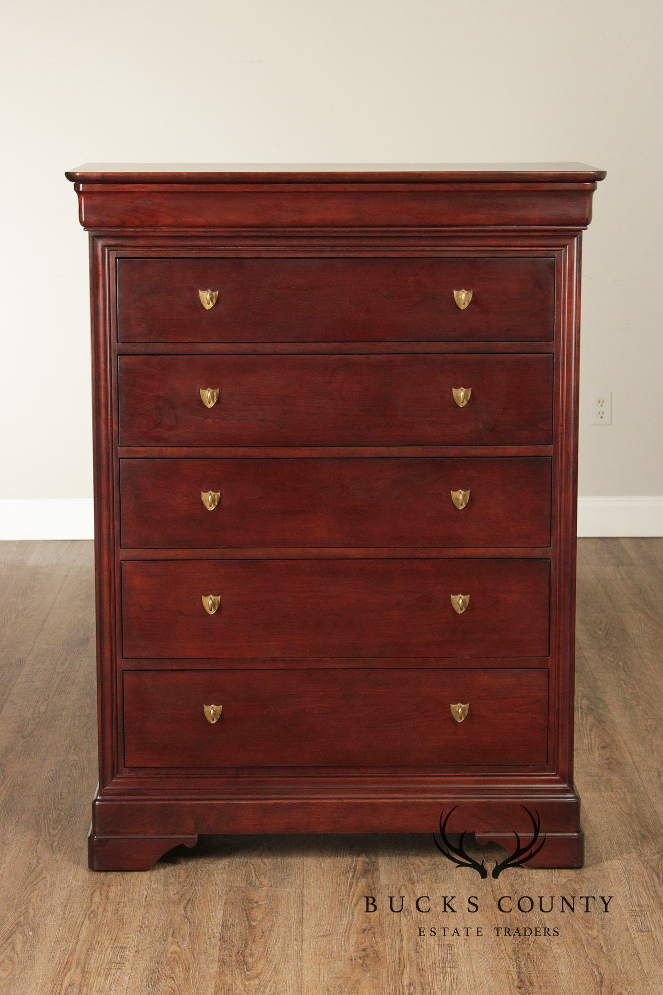 Stickley Marseilles Louis Philippe Style Cherry Tall Chest