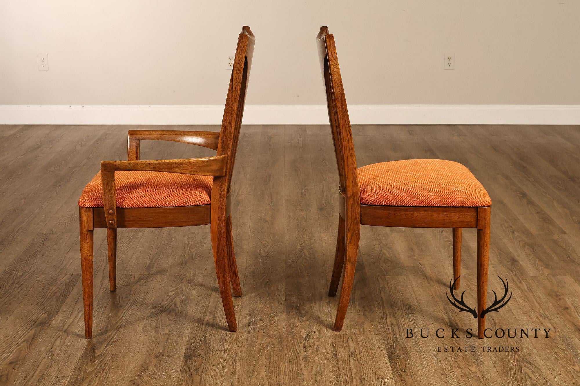 Broyhill 'Brasilia' Mid Century Modern Set of Four Walnut Dining Chairs