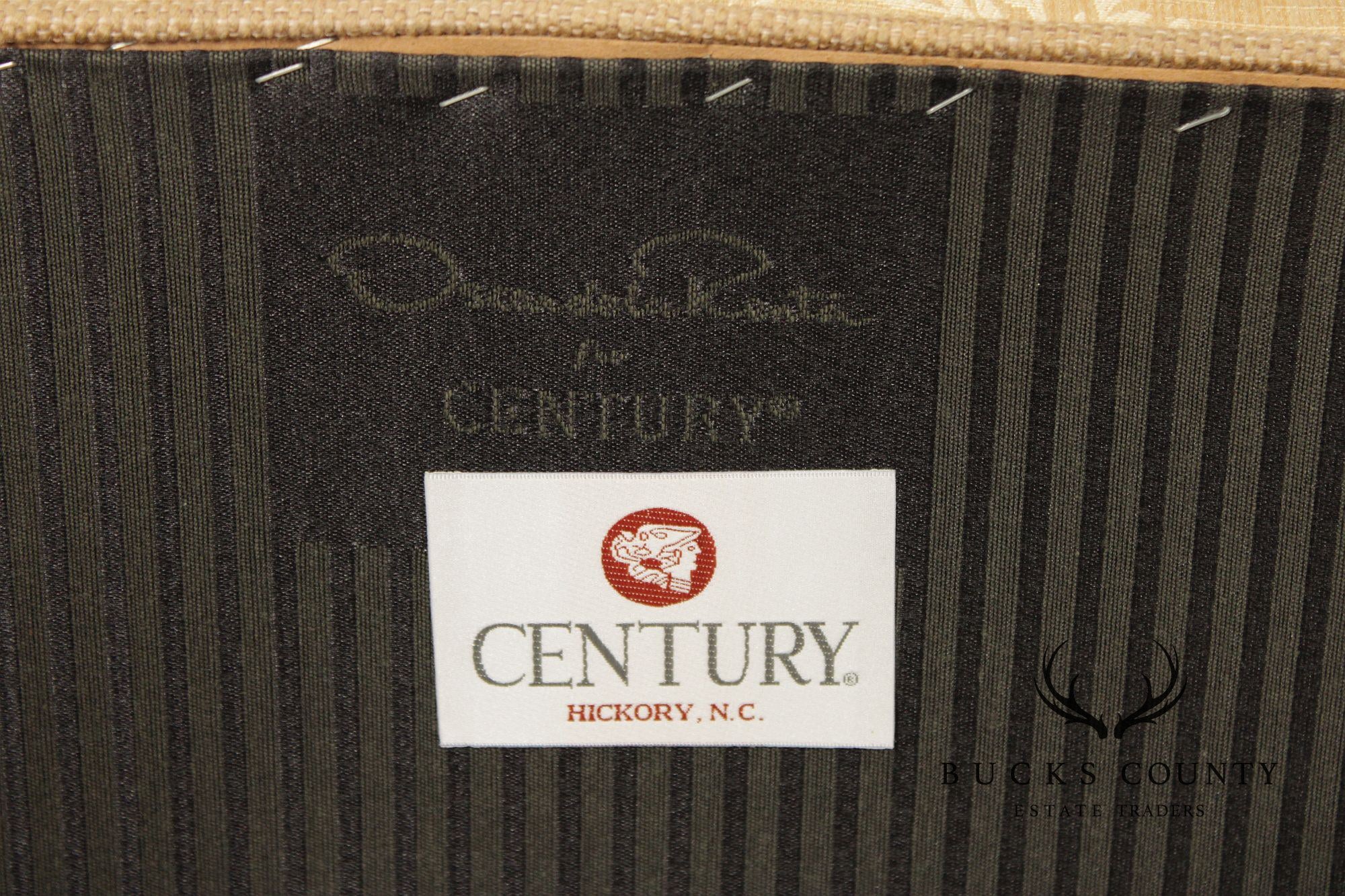 Century Furniture Georgian Style Pair of Mahogany Armchairs