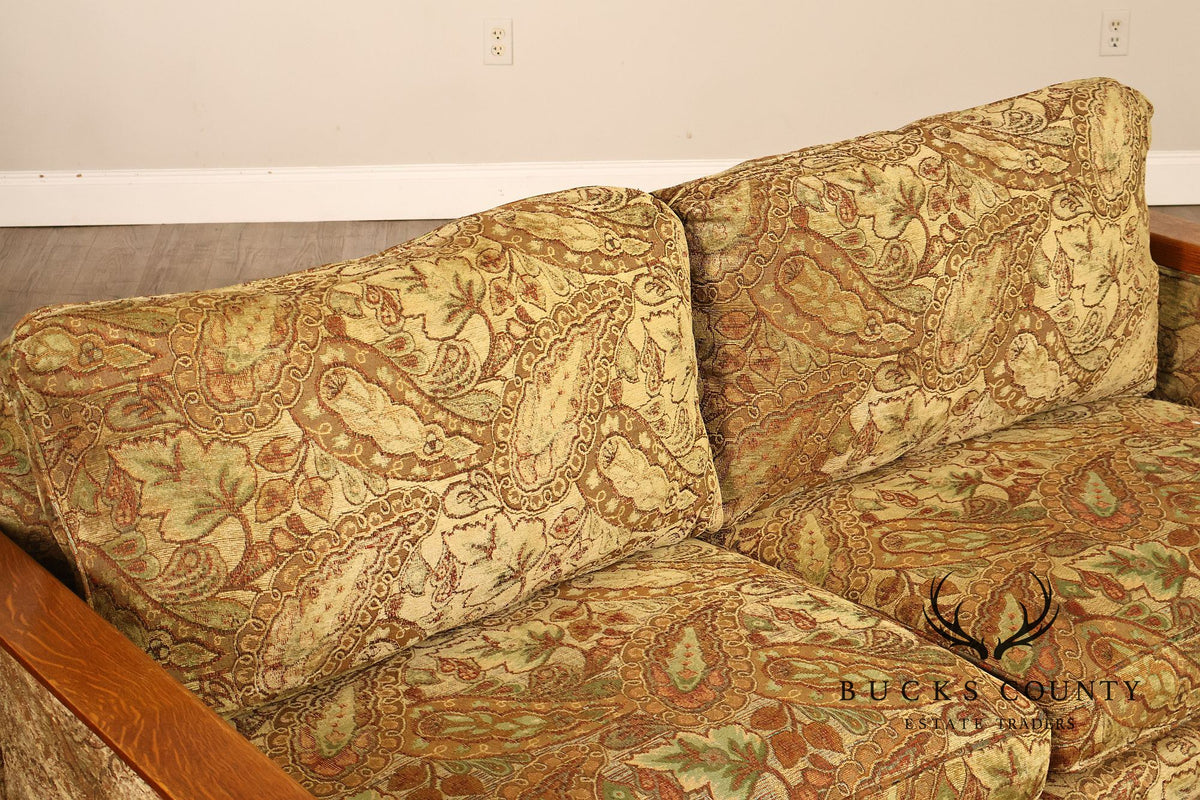 Stickley Mission Collection Oak Sofa With Loose Cushions