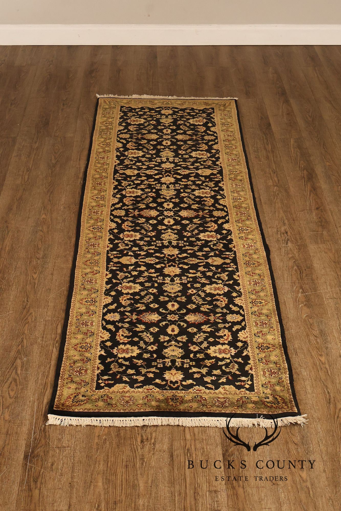 Hand Knotted Traditional Wool Floral Runner Rug