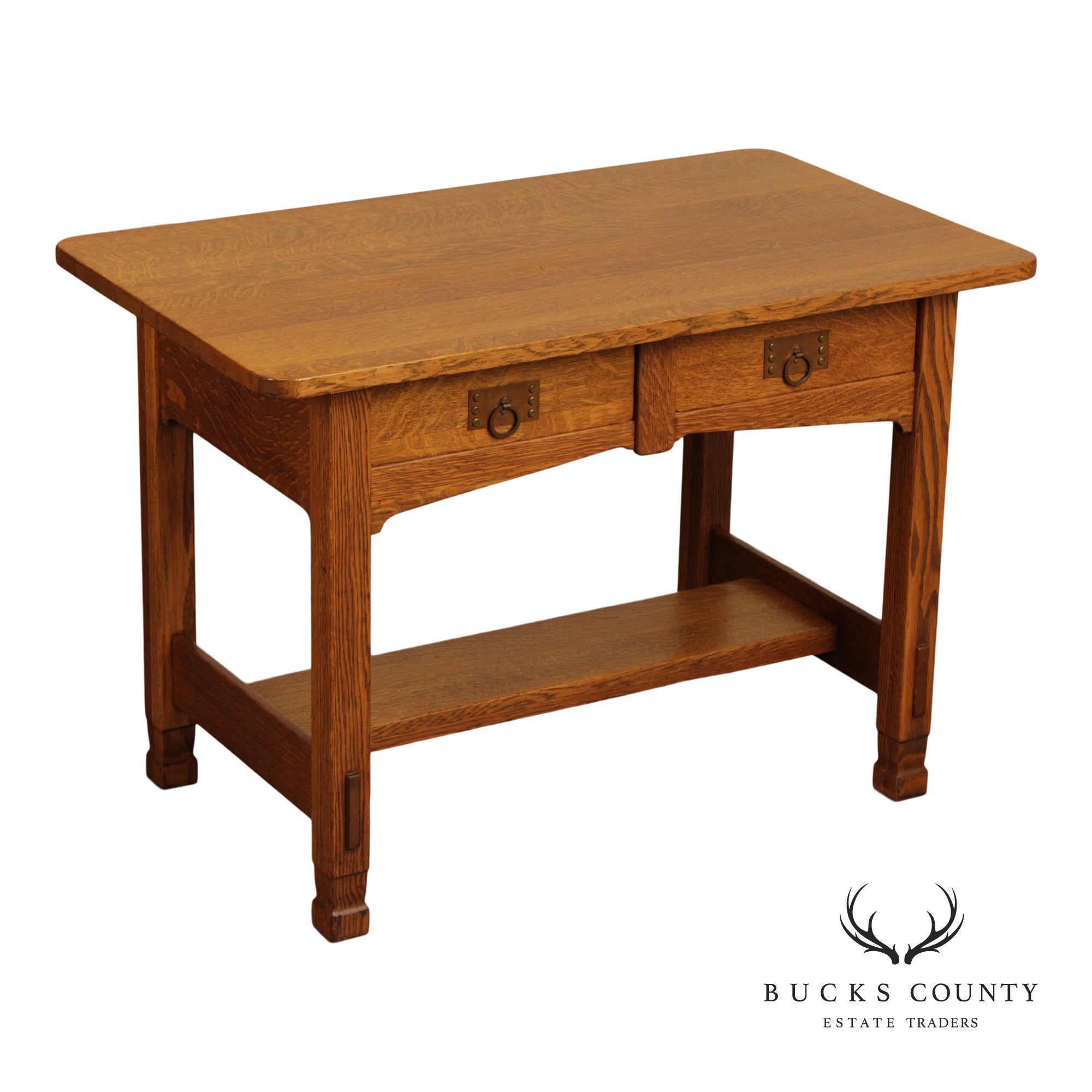 Stickley Brothers Antique Mission Oak Library Table