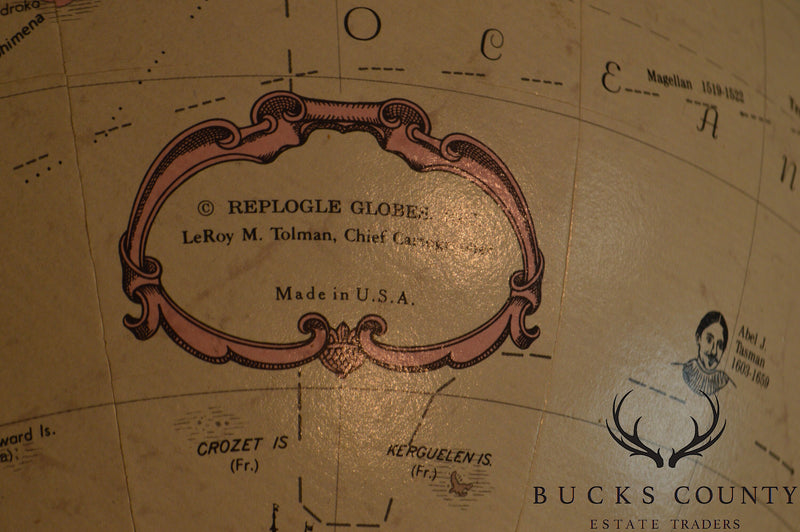 Replogle Iron Base Standing Floor Globe