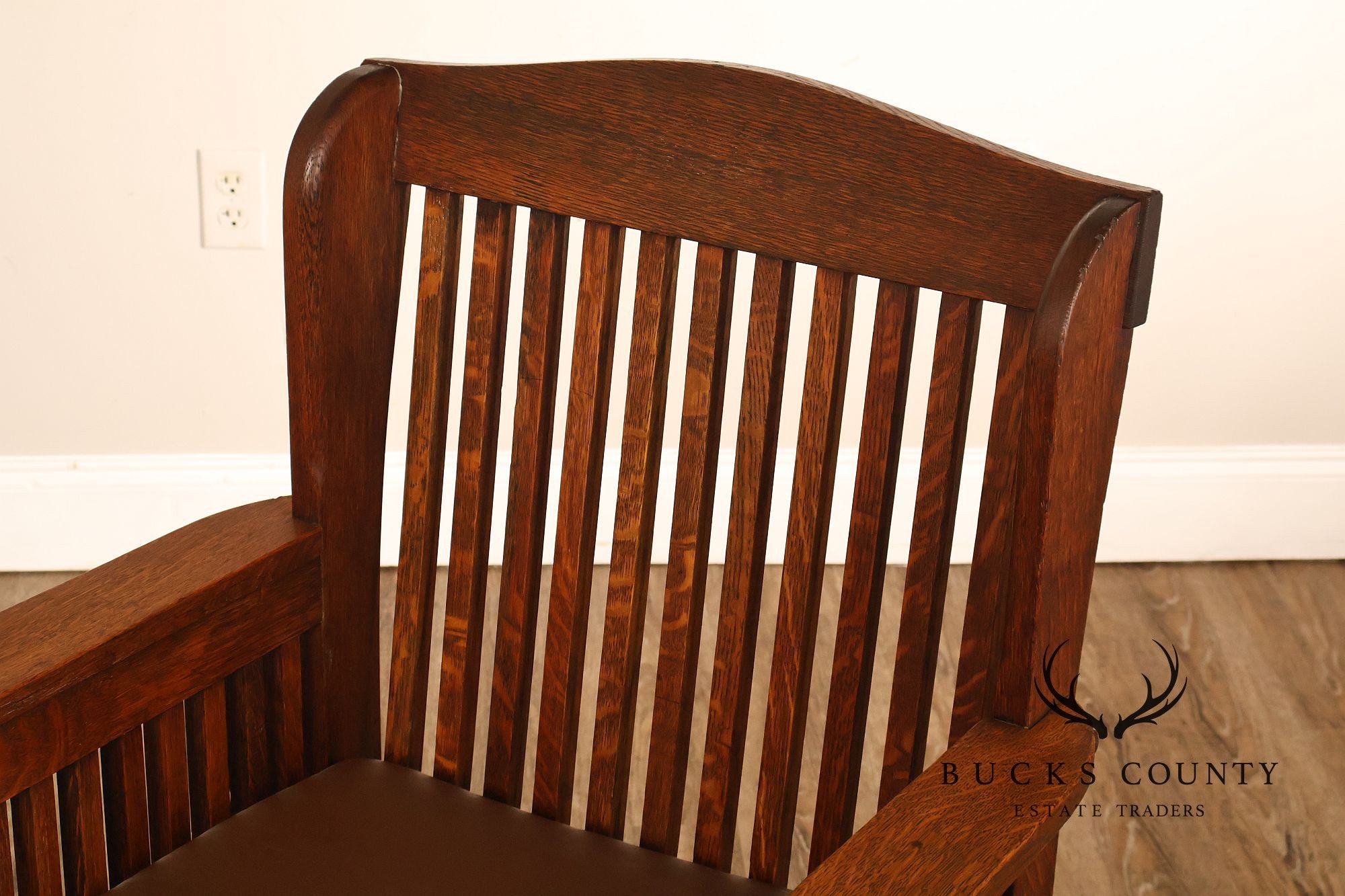 Michigan Chair Company Arts And Crafts Oak Armchair