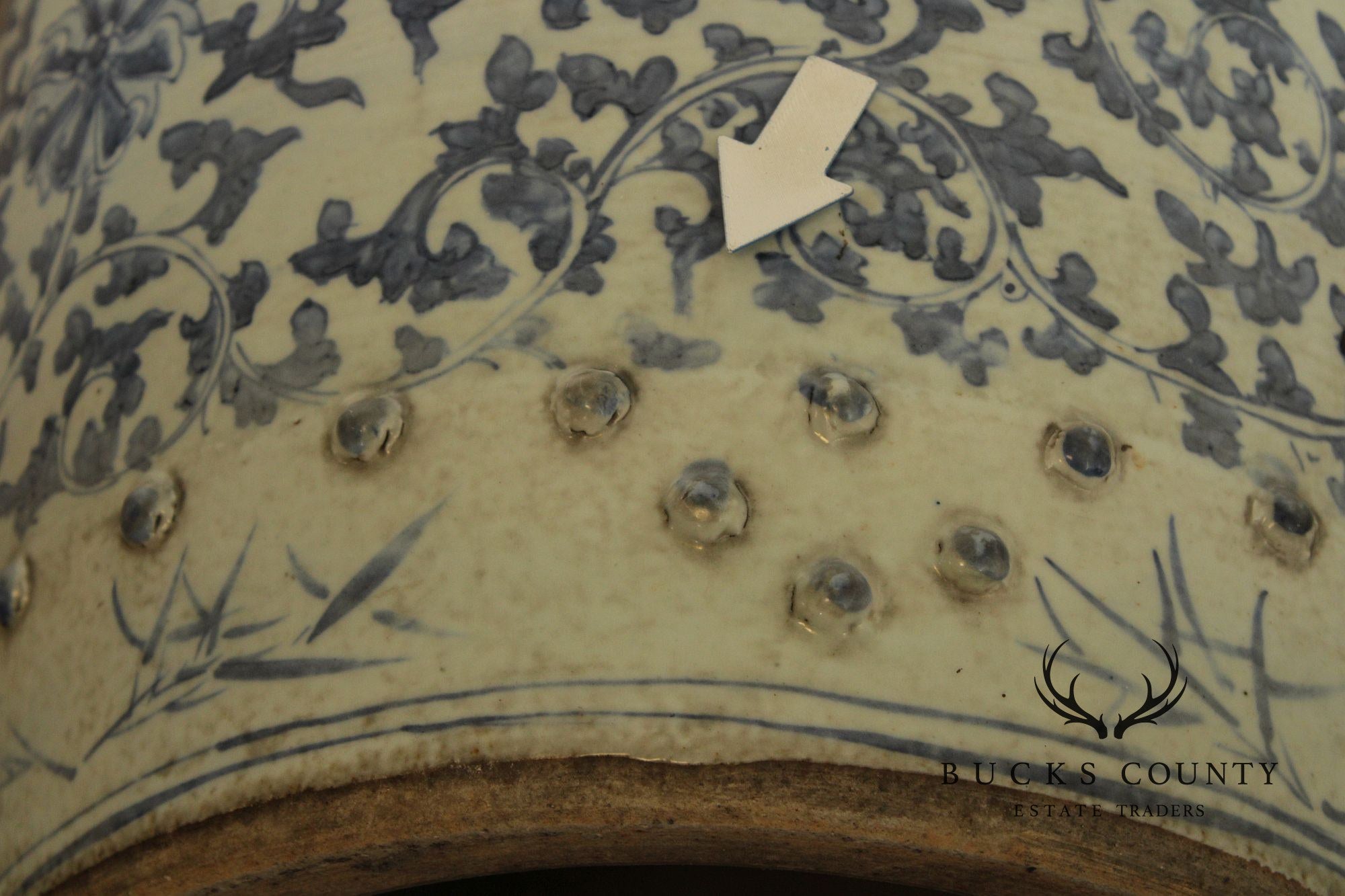 Chinese Blue and White Porcelain Garden Seat
