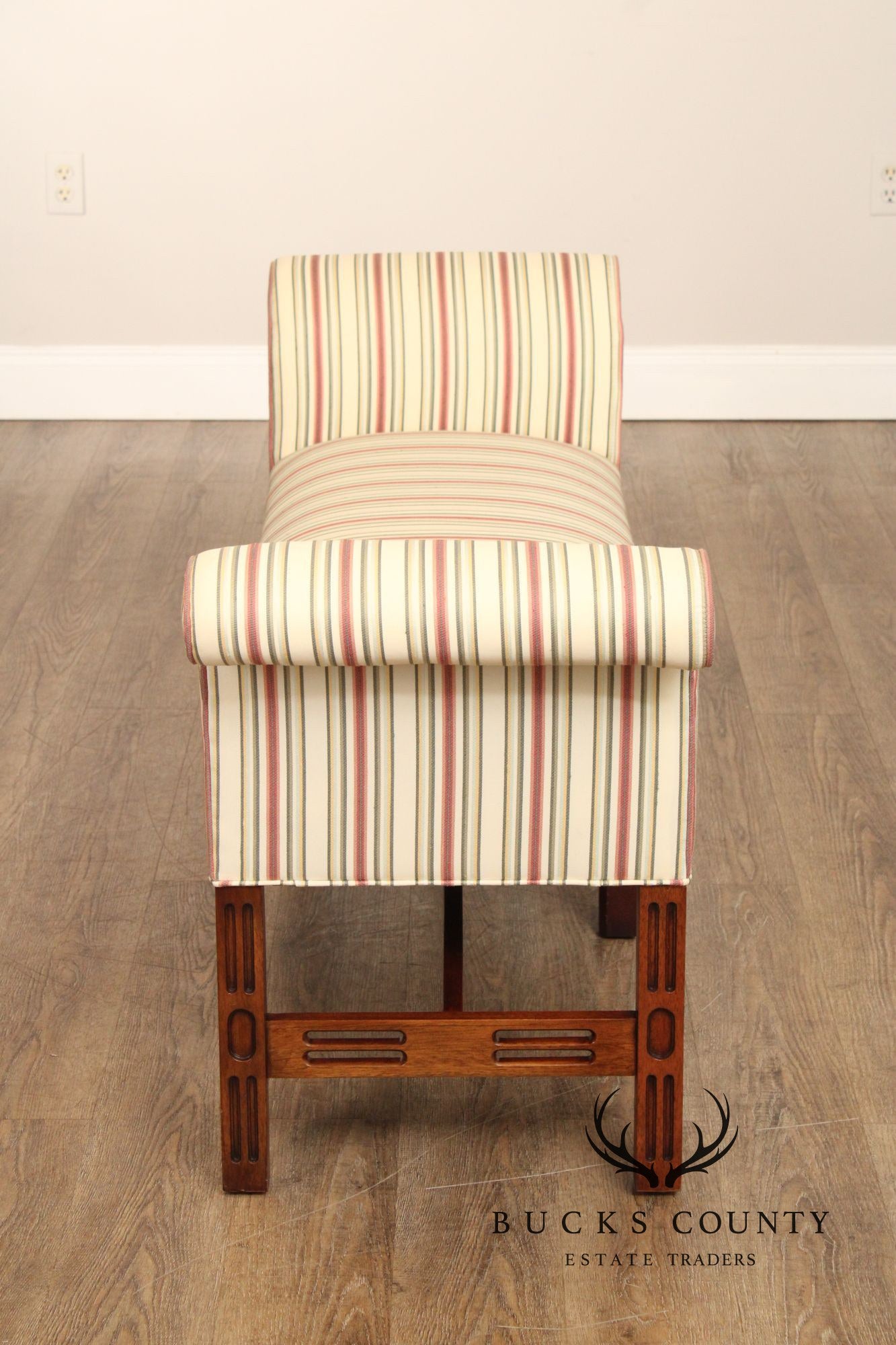 Southwood Chippendale Style Mahogany Window Bench