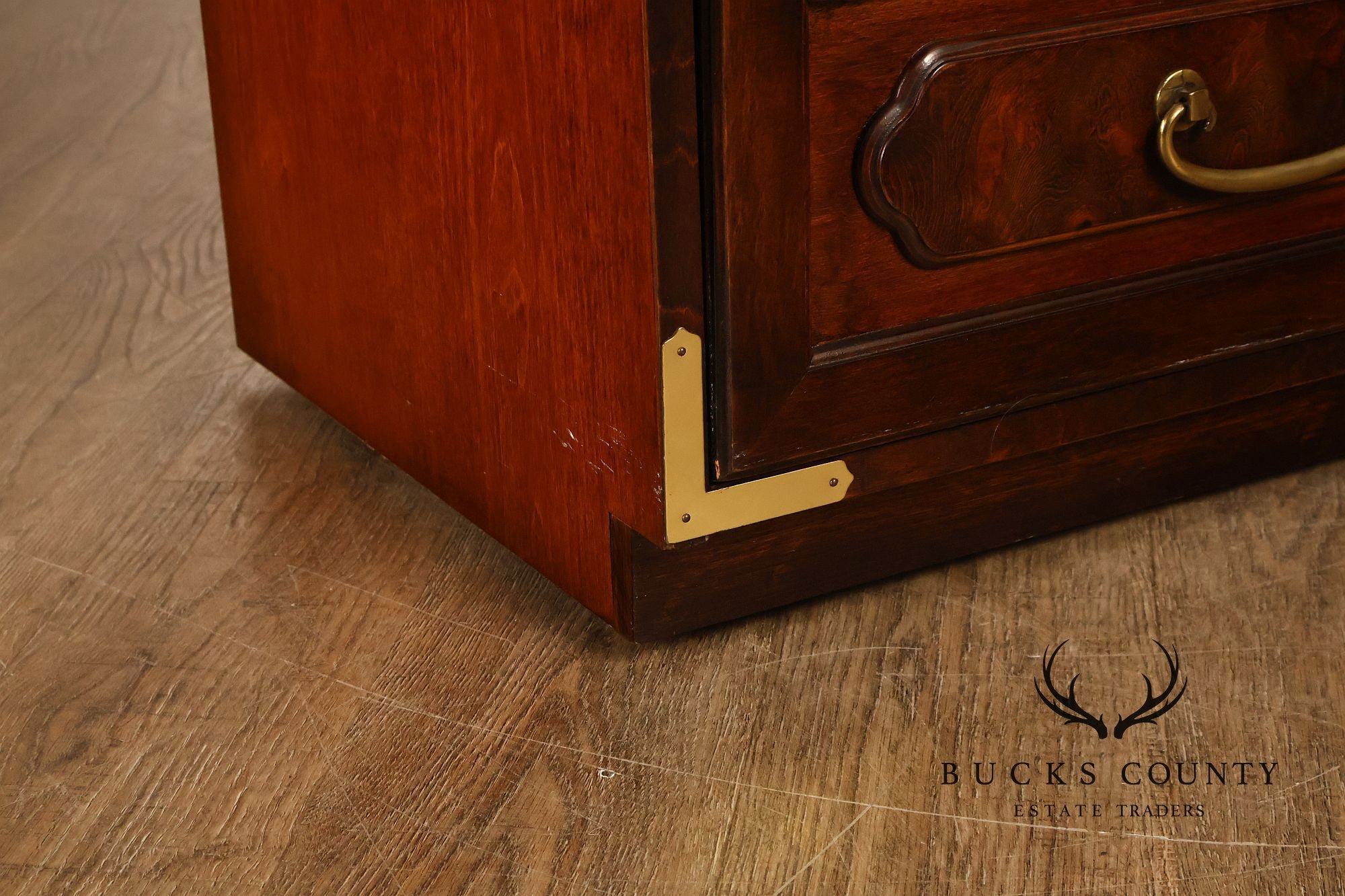 Bernhardt Vintage Campaign Style Door Chest