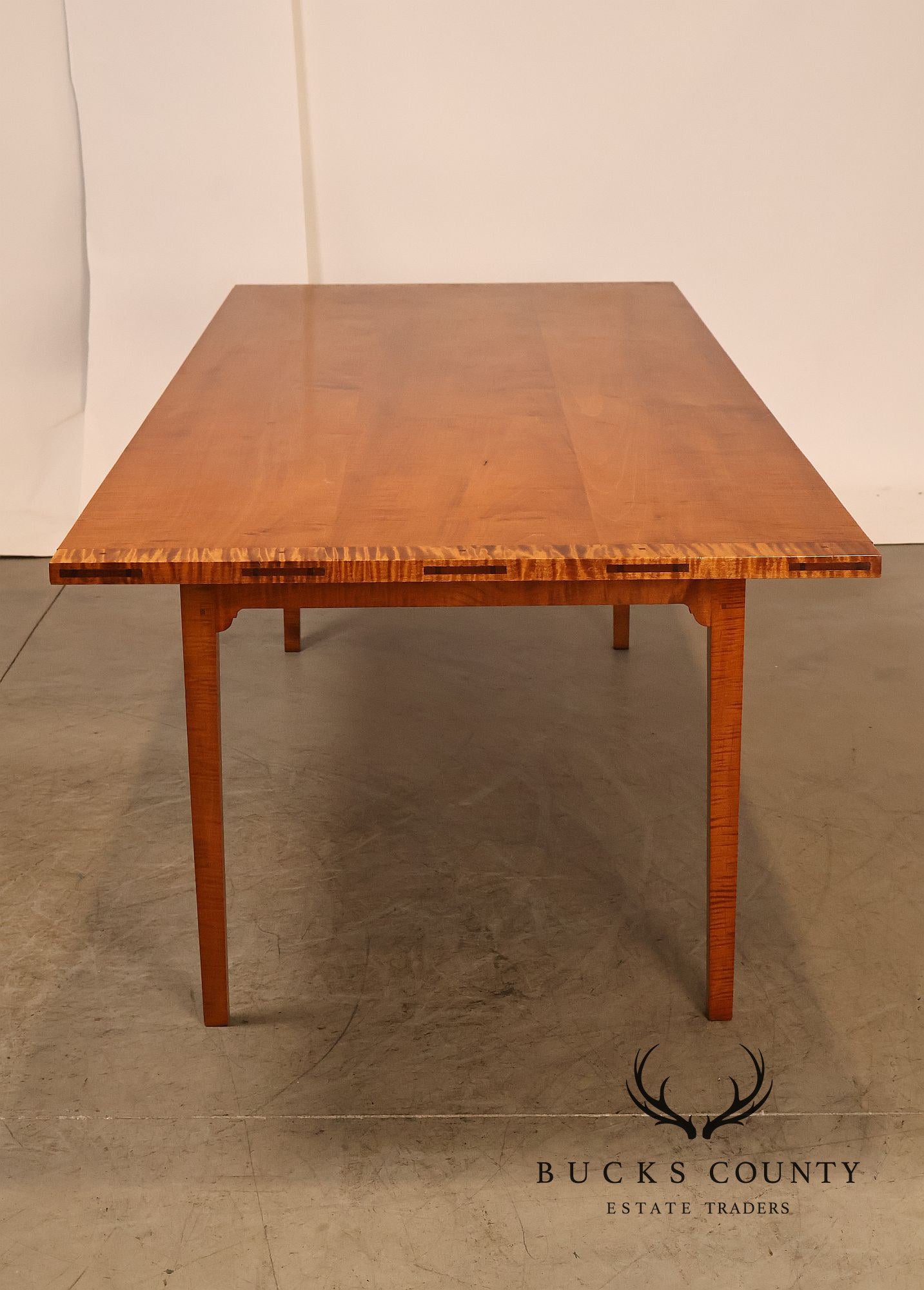 Irion Company Custom Tiger Maple Farmhouse Dining Table