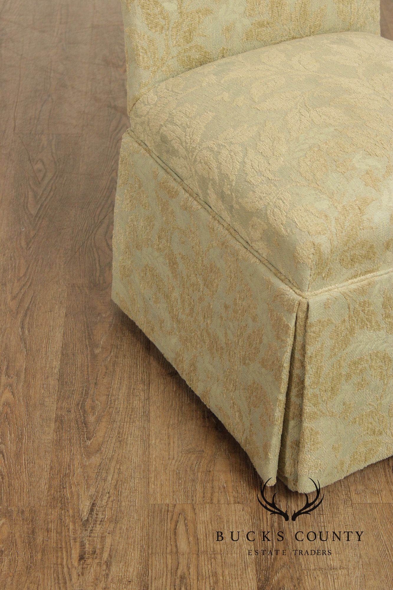 Pair of Upholstered Slipper Dining  Side Chairs