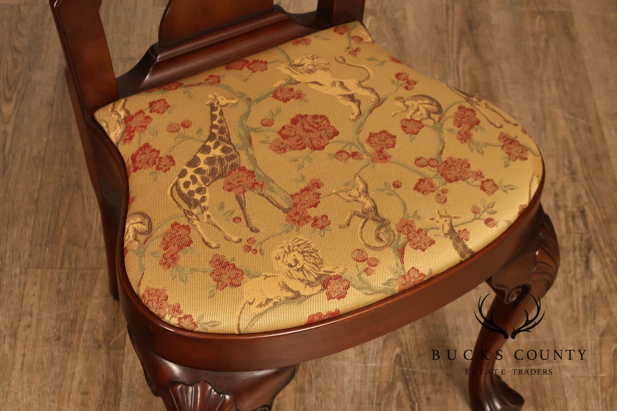 Kittinger Colonial Williamsburg Georgian Style Set Of Six Mahogany Side Dining Chairs CW-146