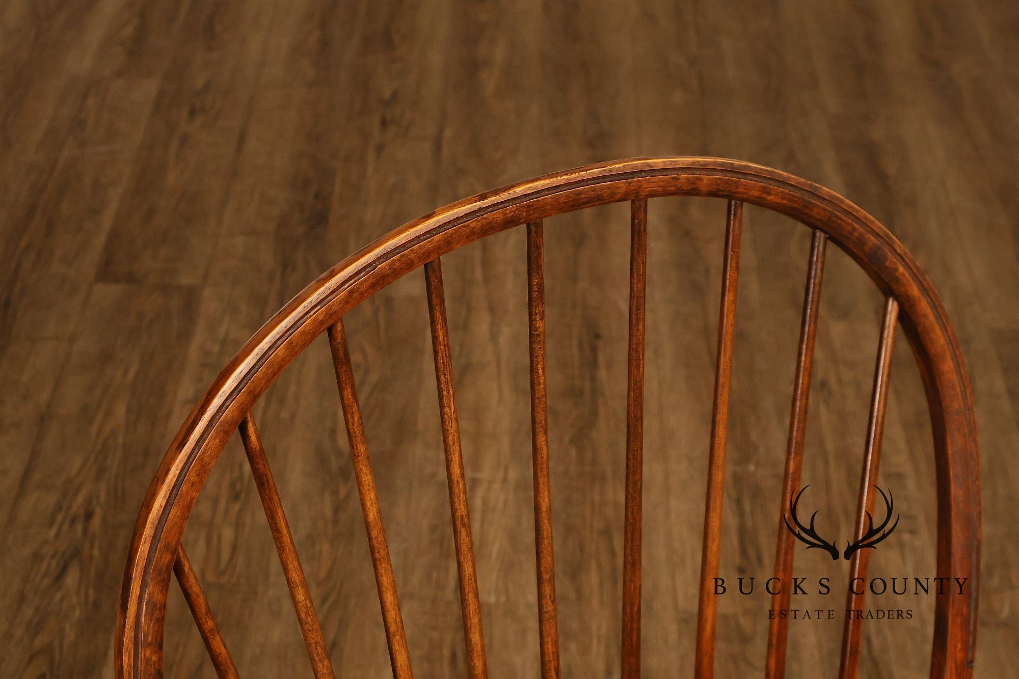D.R. Dimes Vintage Set of Six Bow-Back Windsor Dining Chairs