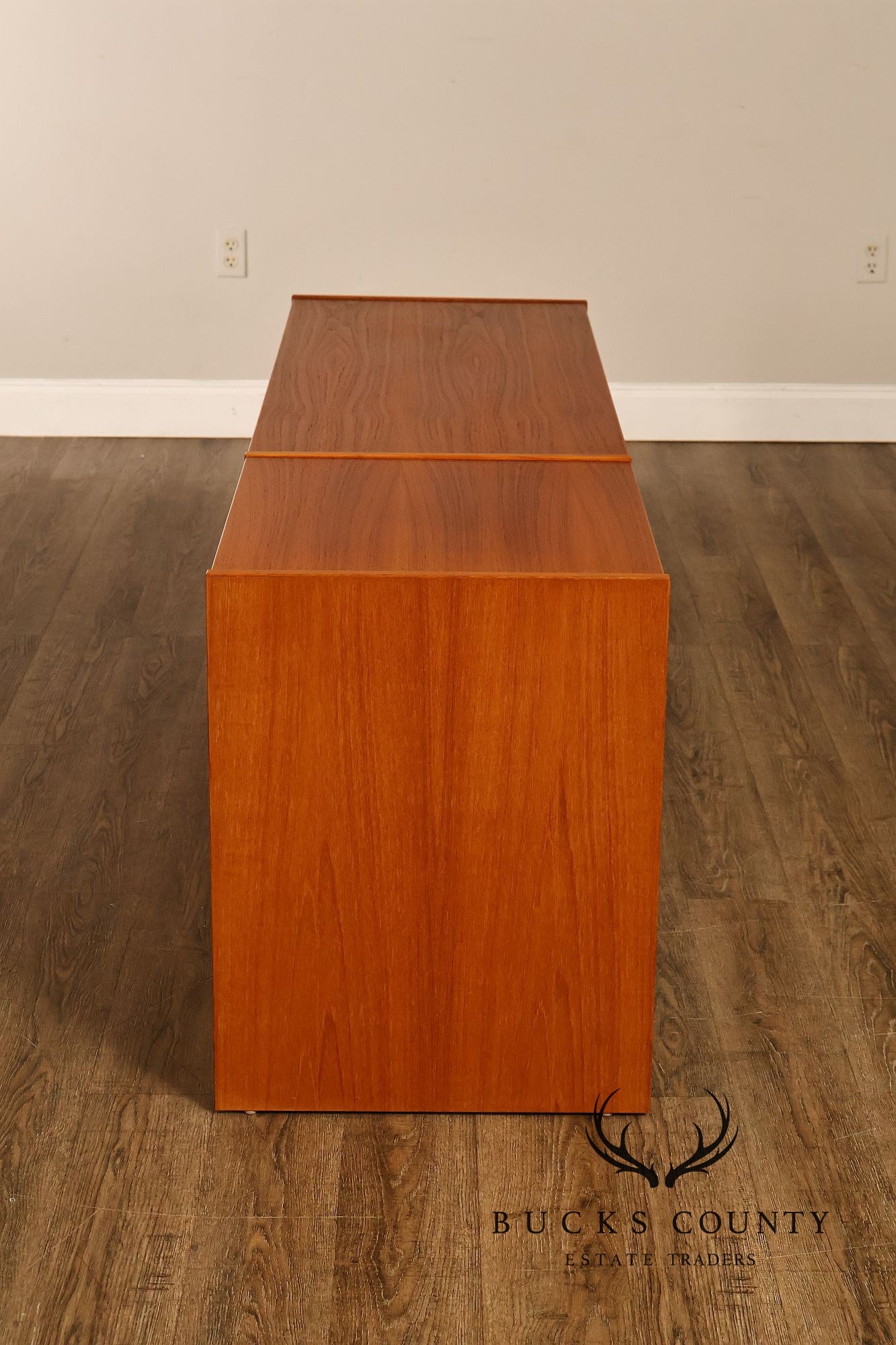 Danish Modern Teak Media Console Cabinet