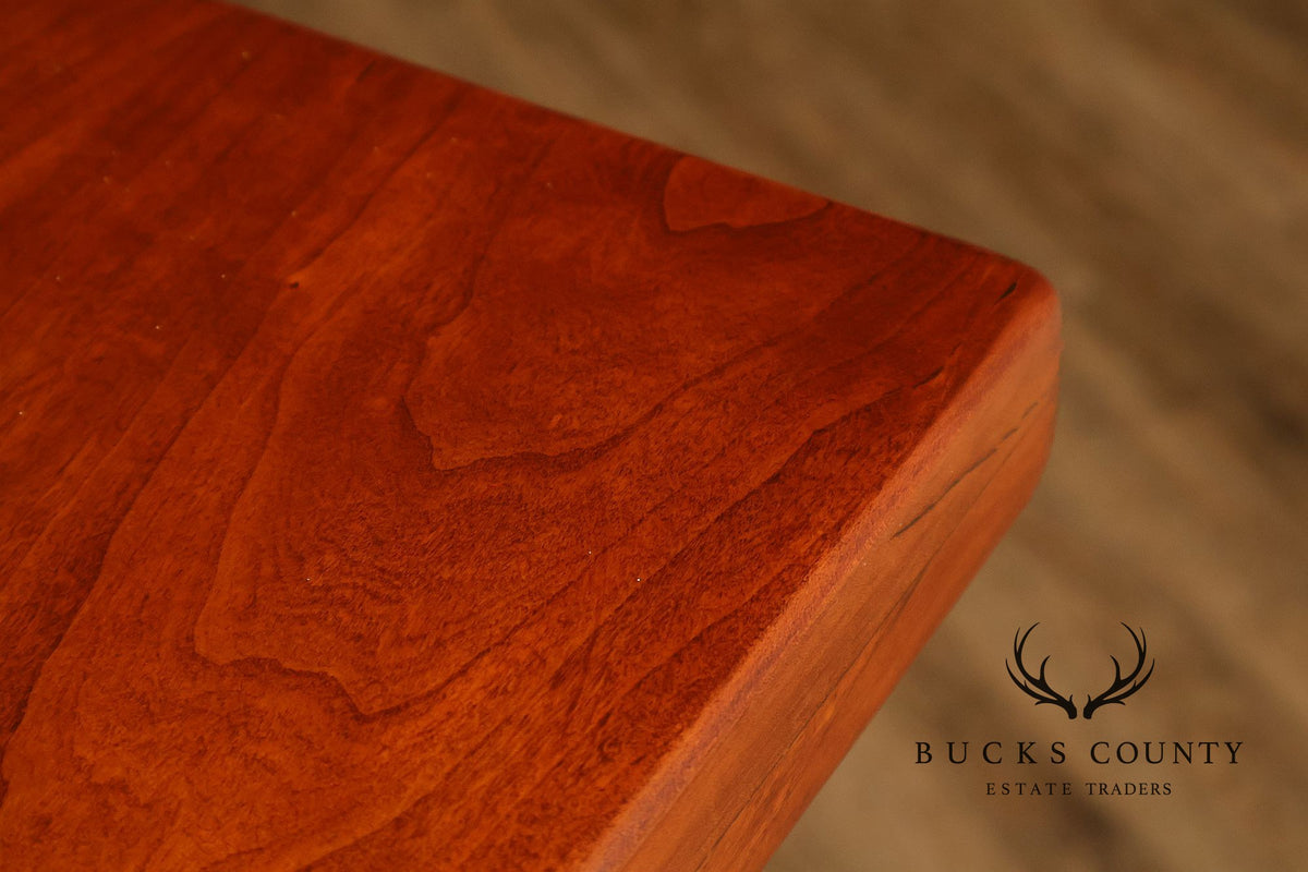 Custom Painted Wood Bar With Solid Wood Top