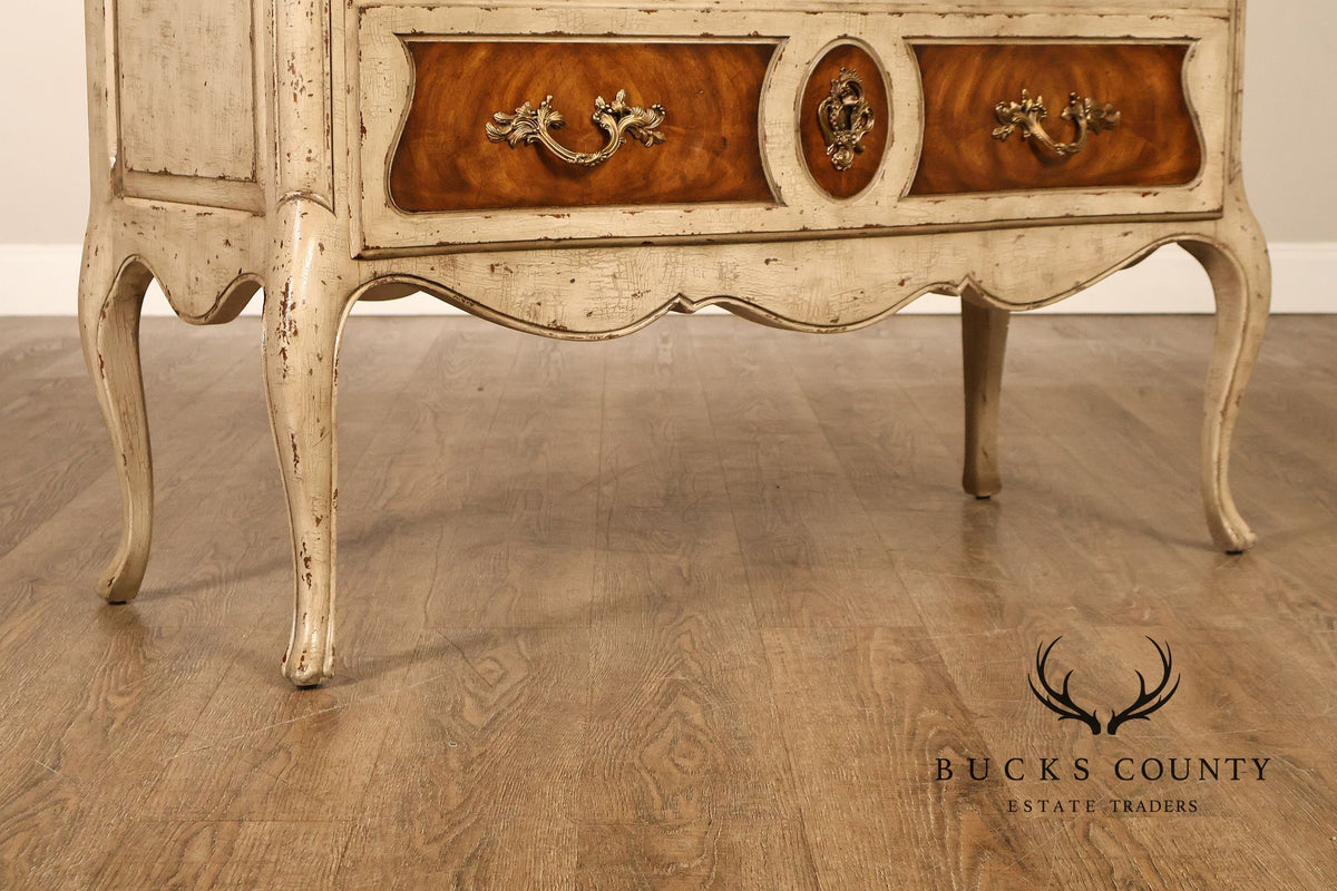 Theodore Alexander French Louis XV Style Painted Commode