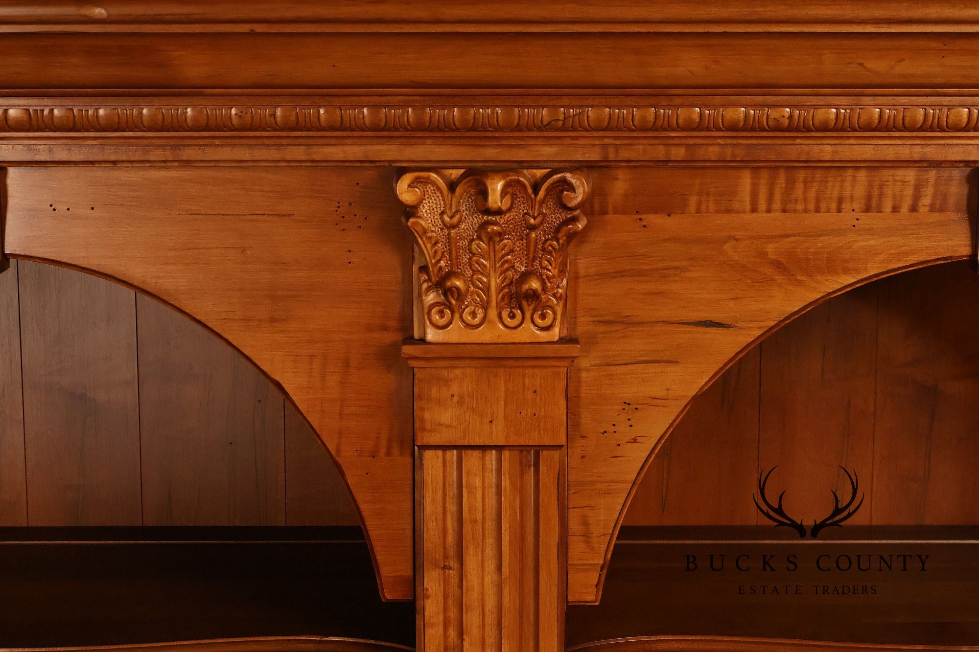 ETHAN ALLEN 'LEGACY' DOUBLE ARCHED BOOKCASE