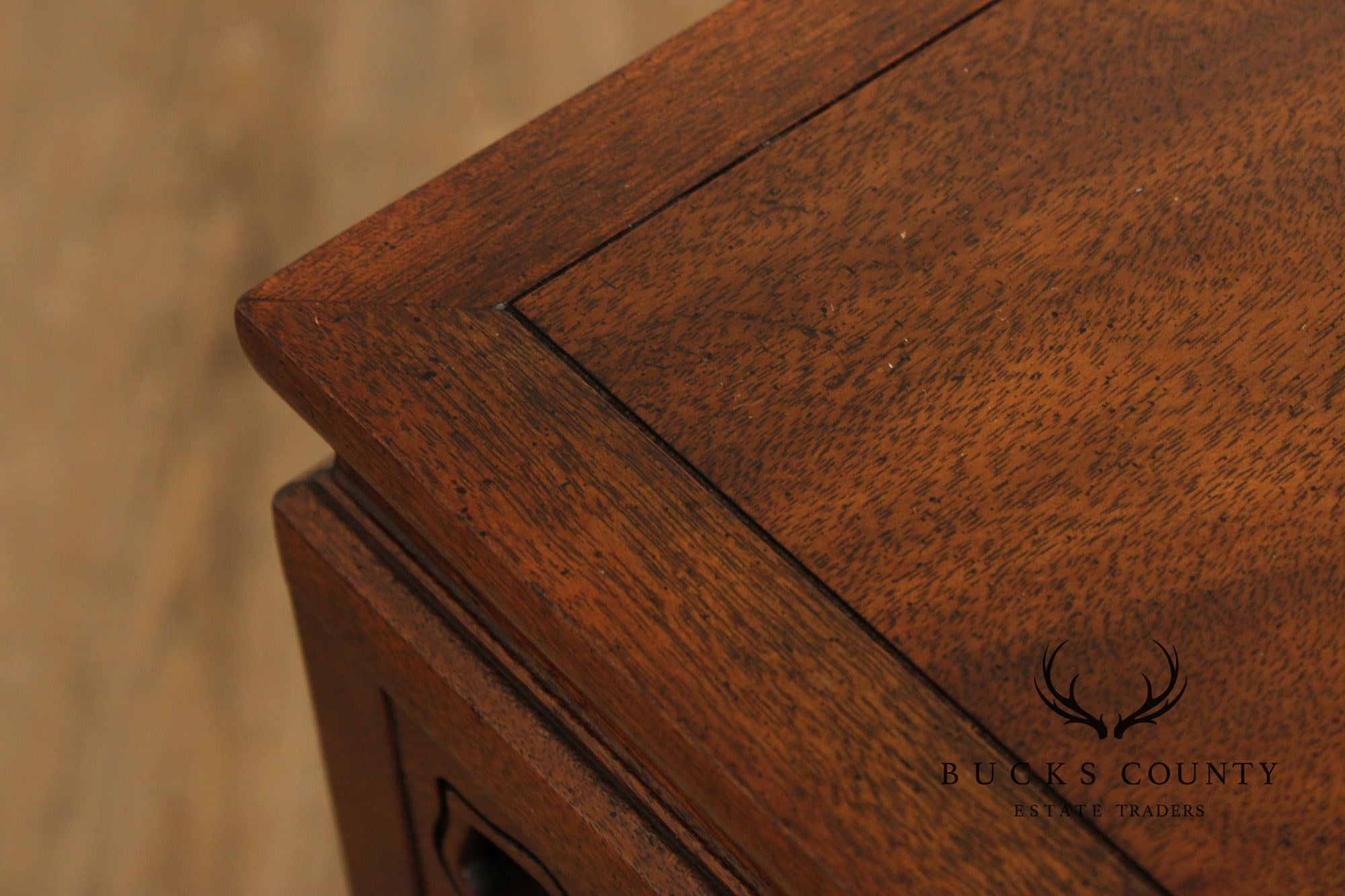 Baker Asian Inspired Pair of Mahogany Pedestal Plant Stands