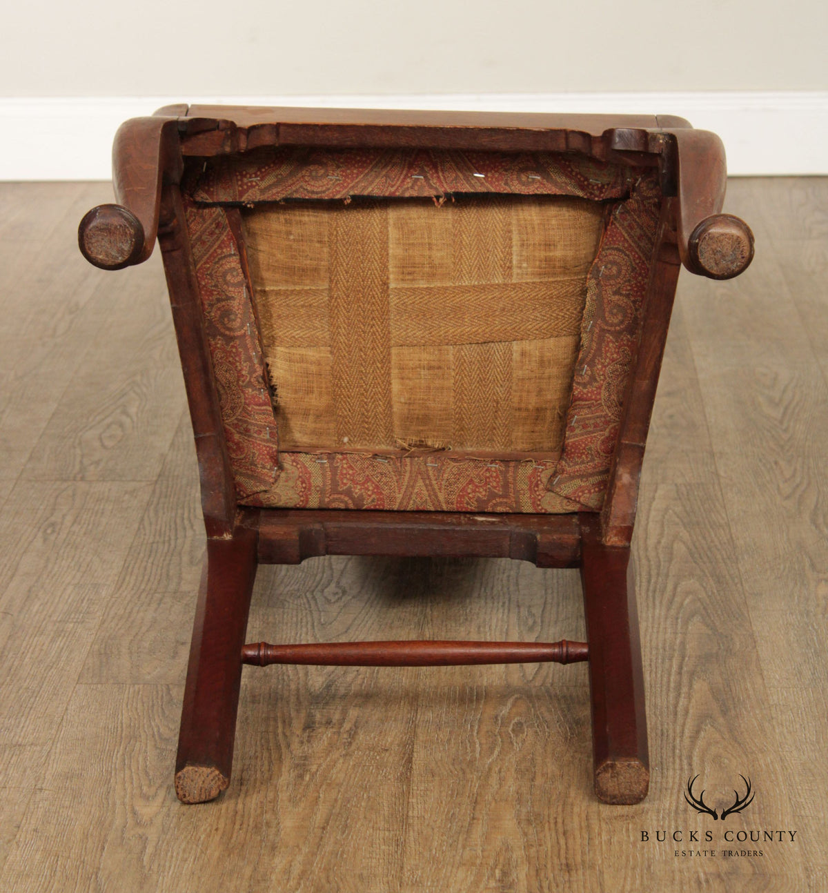 Queen Anne Carved Mahogany Side Dining Chair