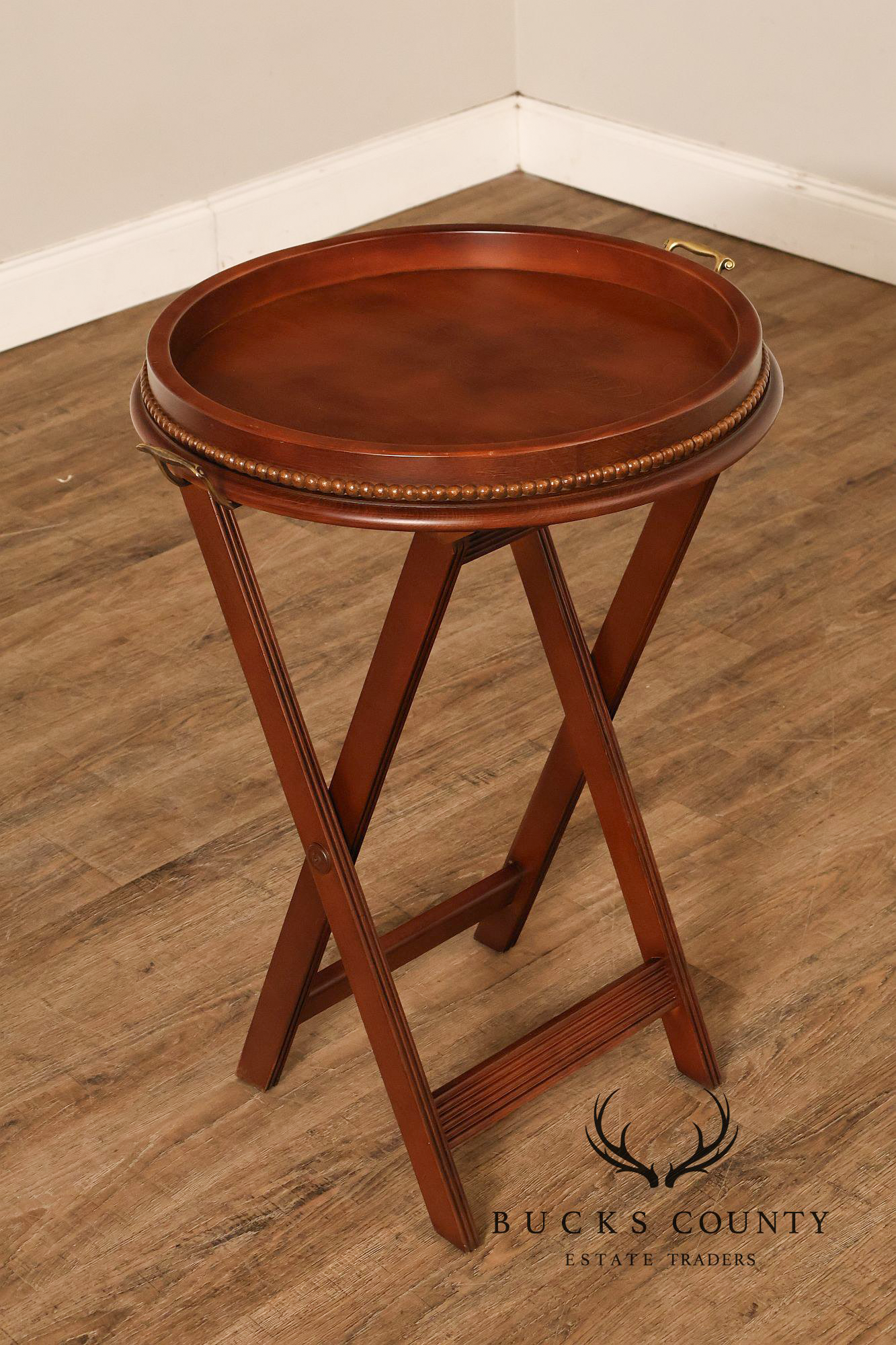 Ethan Allen British Classics Barbados Wooden Folding Tray Table