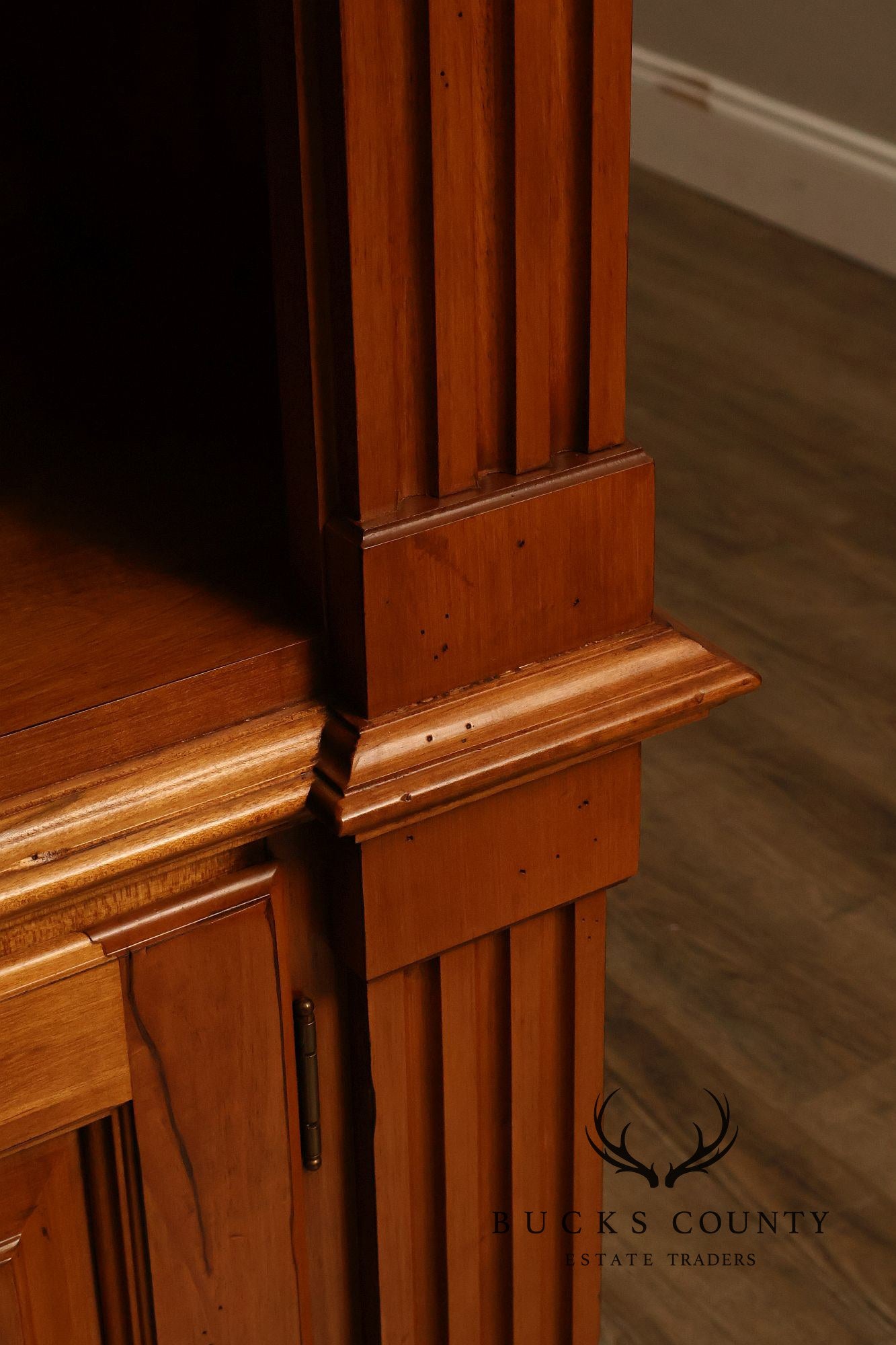 ETHAN ALLEN 'LEGACY' DOUBLE ARCHED BOOKCASE