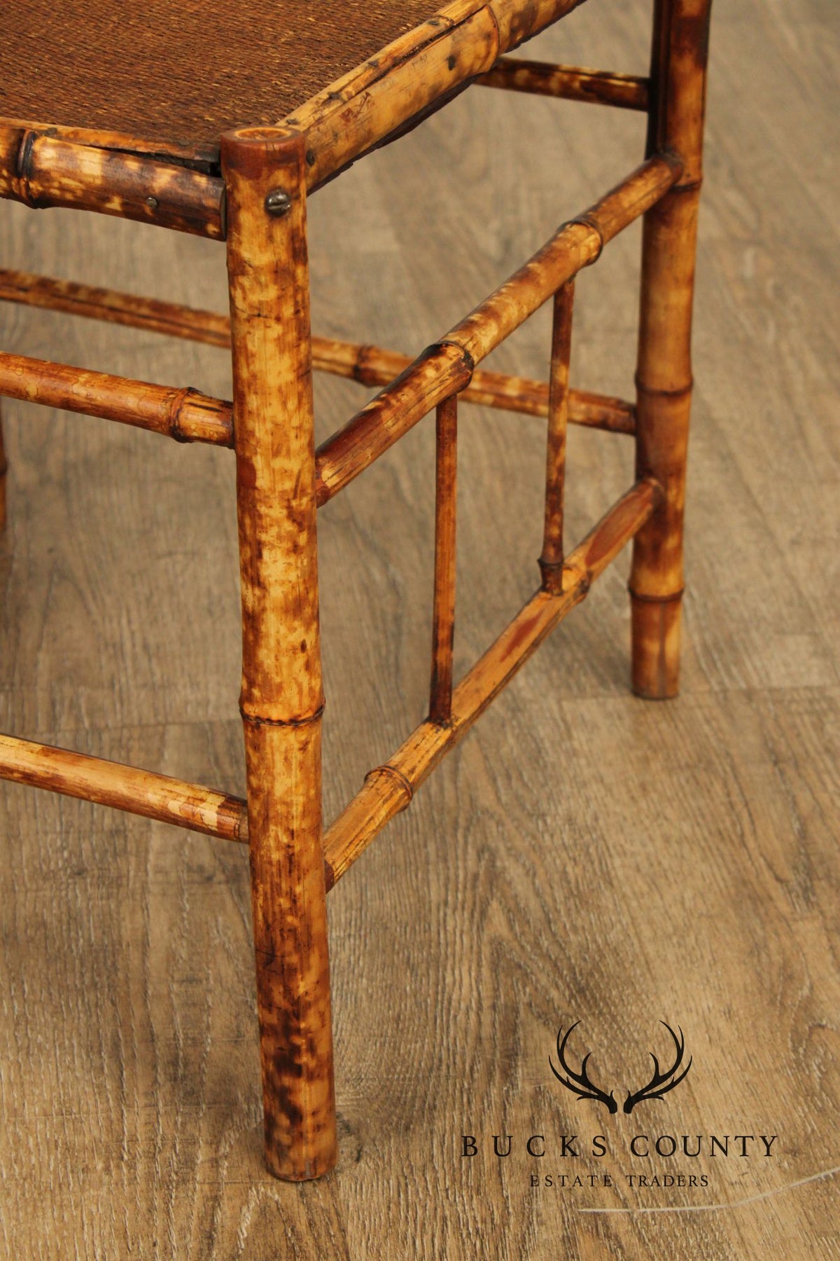 Antique Victorian Bamboo Corner Chair