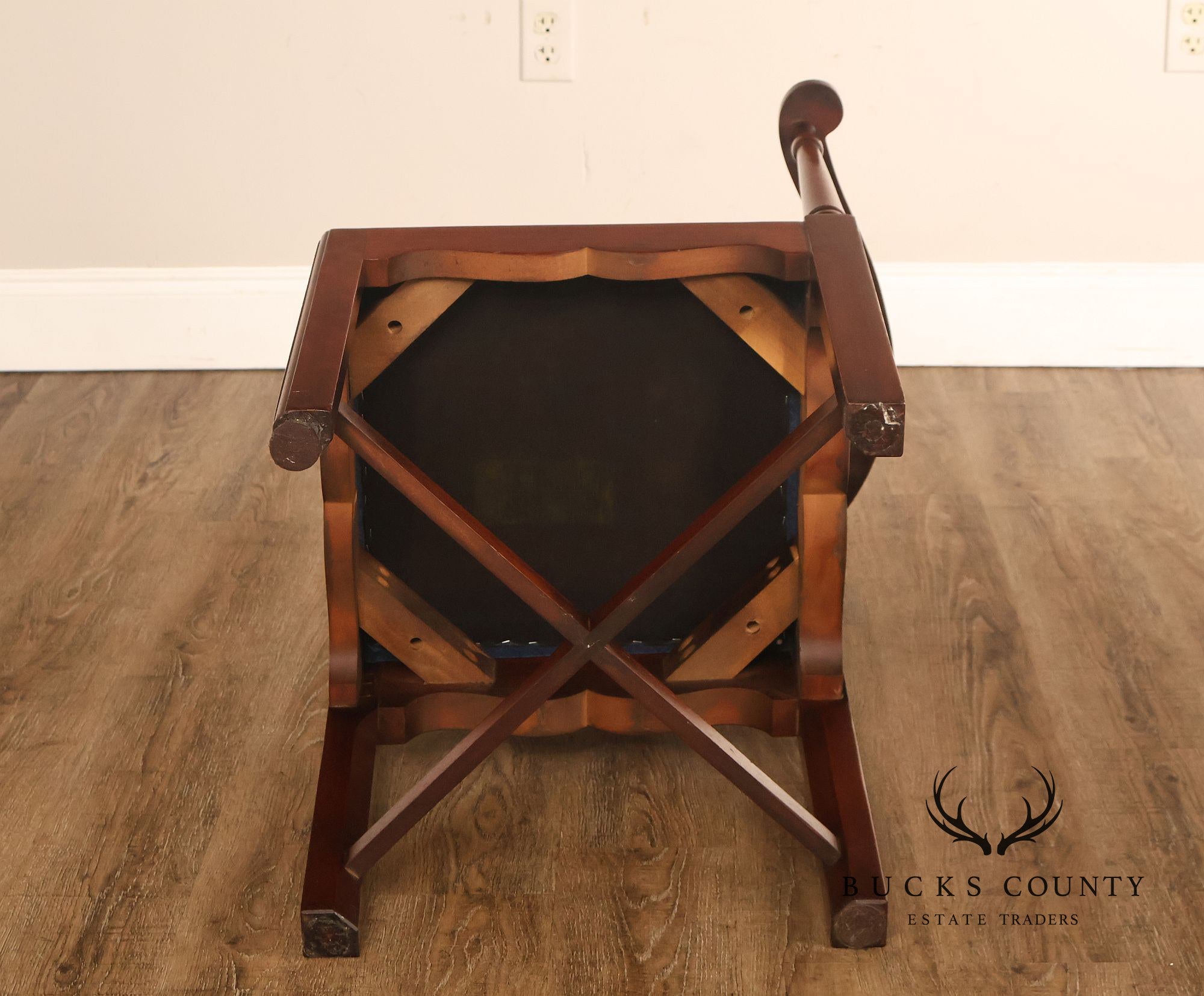 Chippendale Style Solid Mahogany Corner Chair